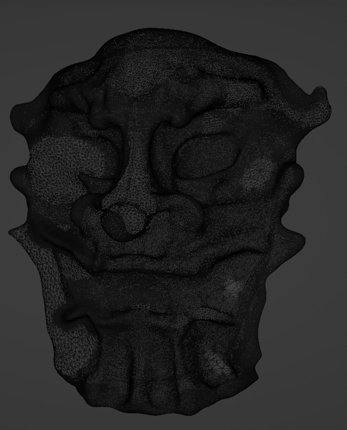 Mask immortal warrior 3D model_2