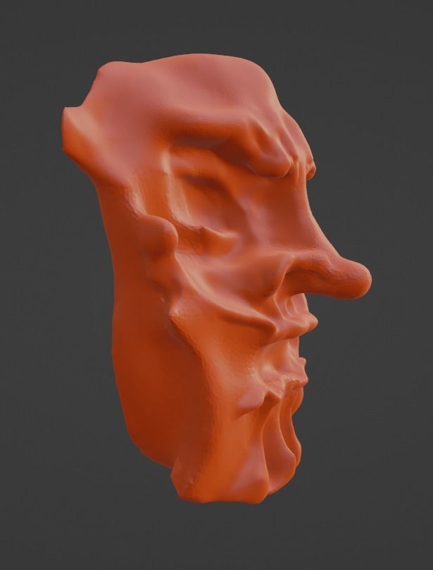 Mask immortal warrior 3D model_1