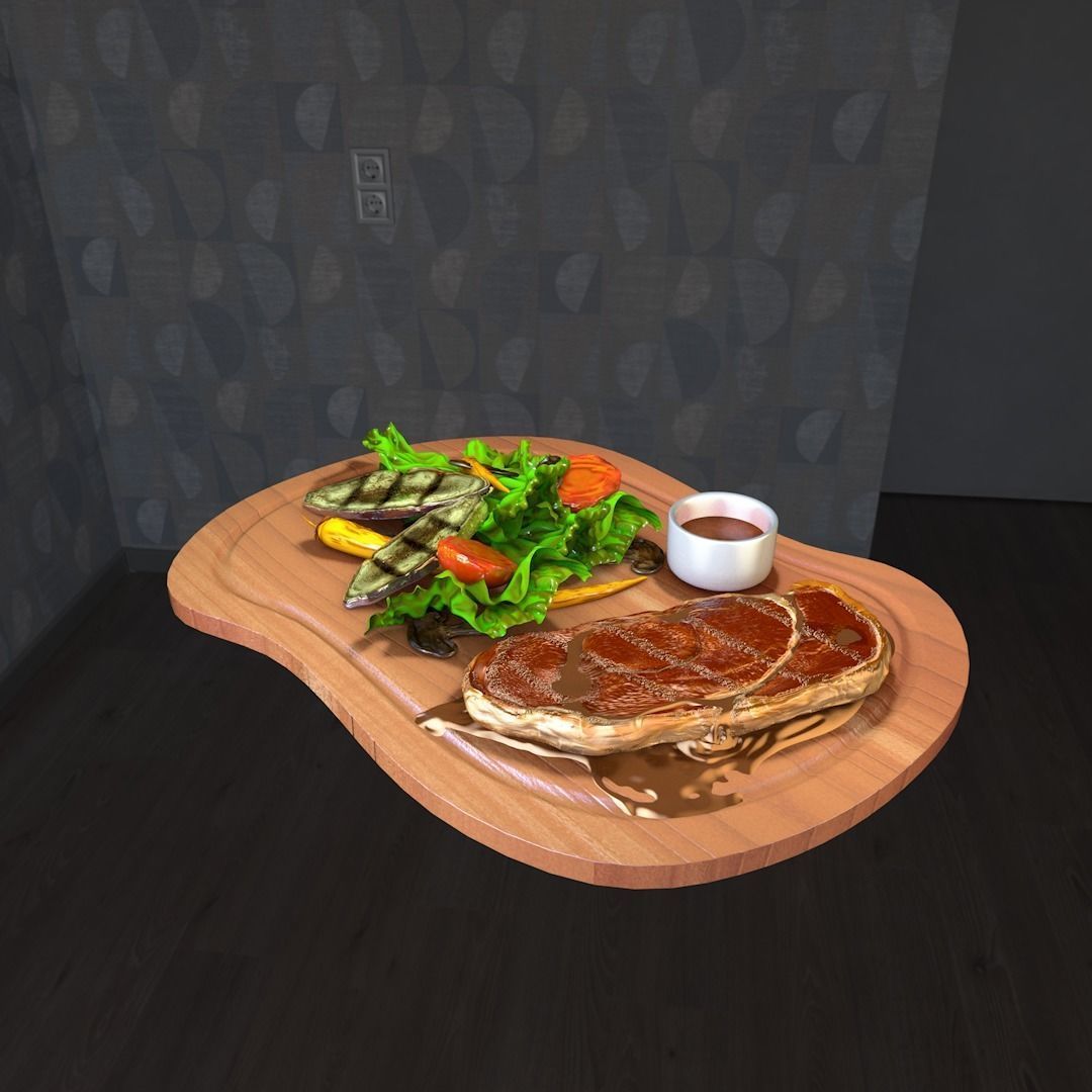 Juice Steak free 3D model | CGTrader