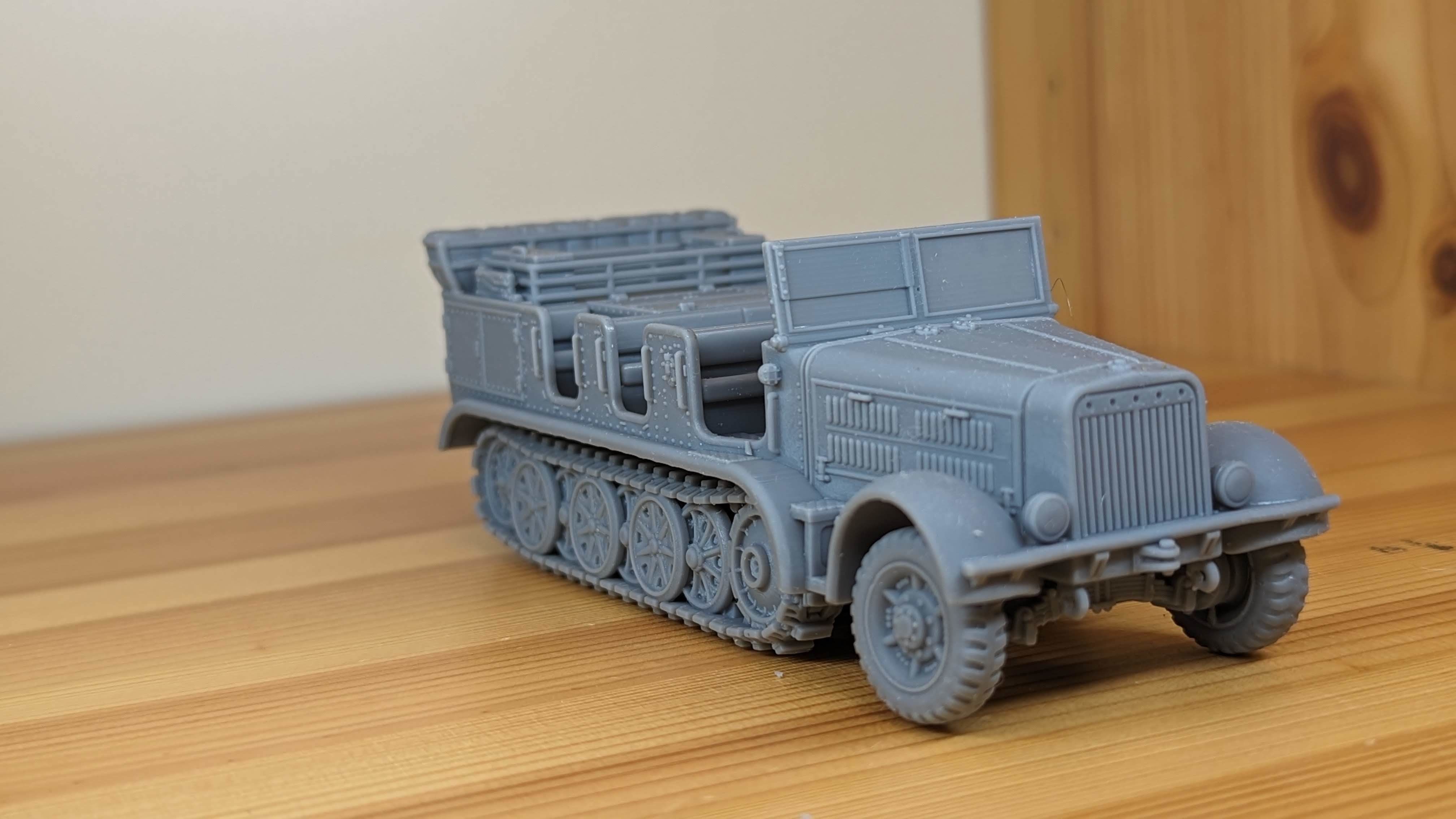 Half-track Breda 61 Artillery Tractor - Italy - WW2 3D print model_1