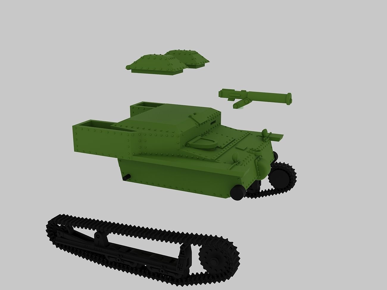 Carden-Loyd Mark VI - UK - WW2 3D print model_3