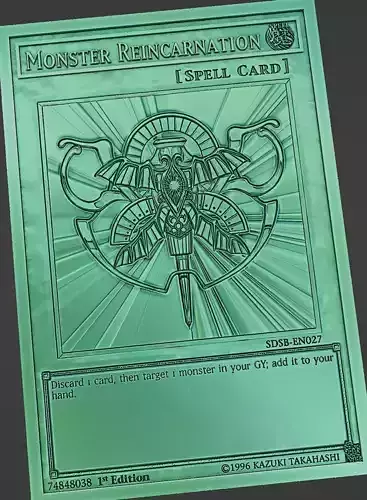 Monster Reincarnation - yugioh 3D print model