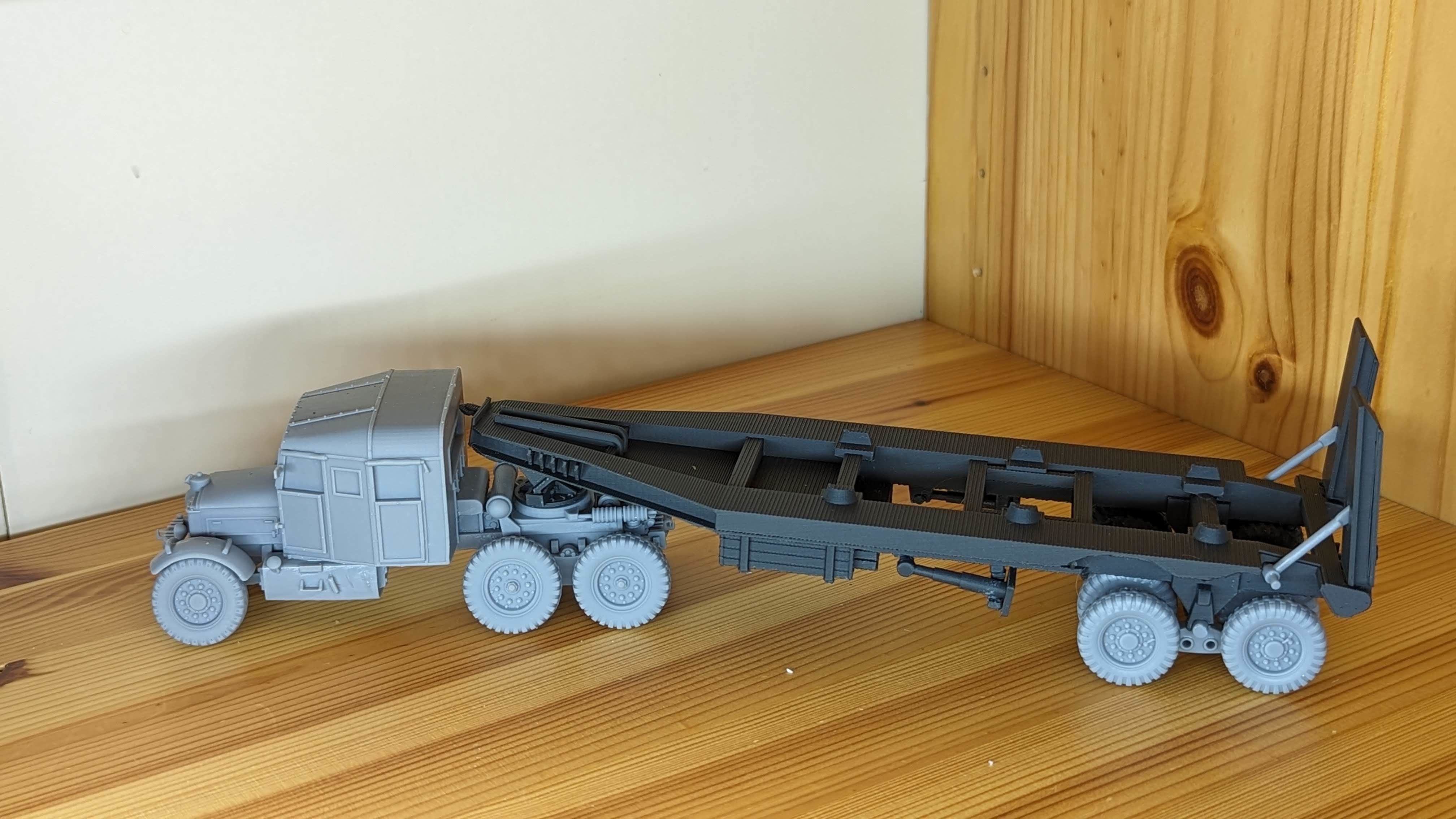 Scammell Pioneer Tank Transporter with TRMU30 Trailer - UK - WW2 3D print model_2