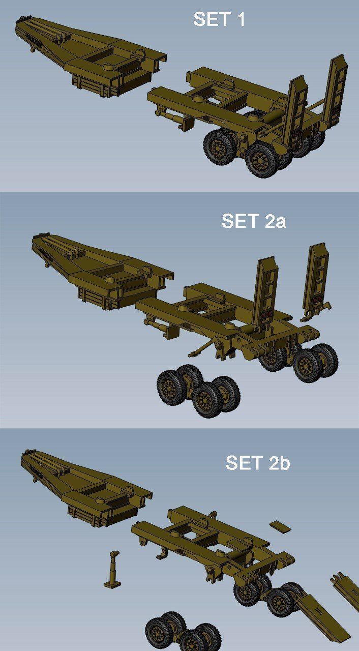Scammell Pioneer Tank Transporter with TRMU30 Trailer - UK - WW2 3D print model_11