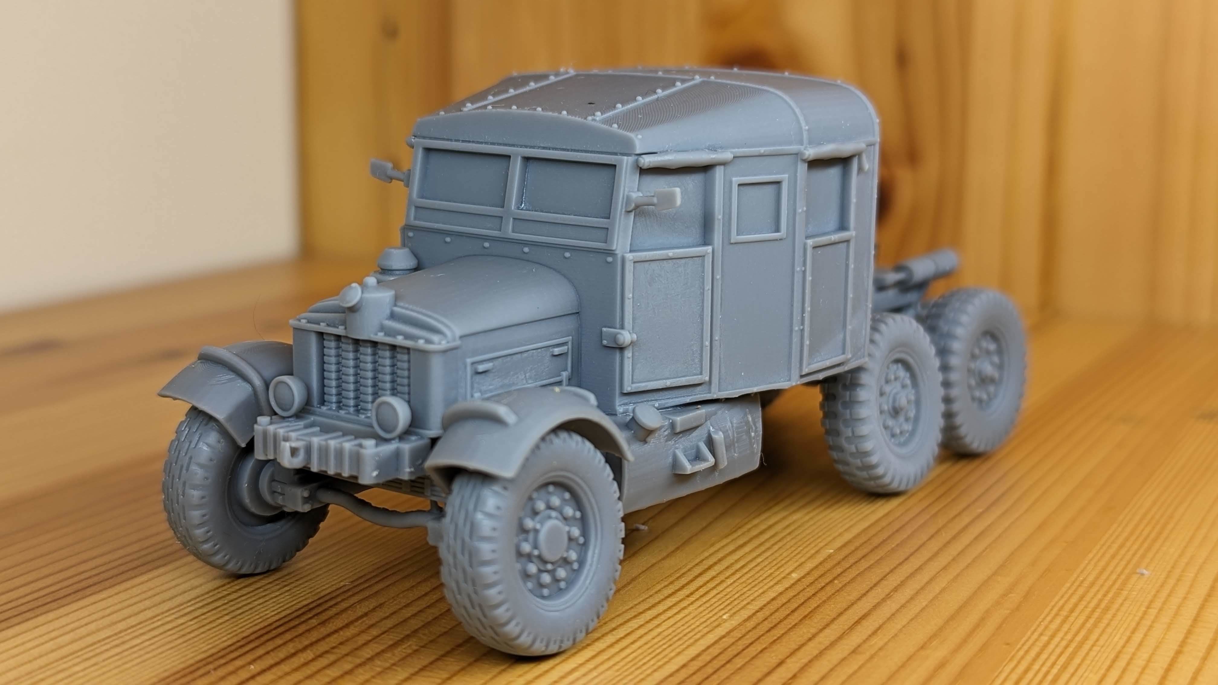 Scammell Pioneer Tank Transporter with TRMU30 Trailer - UK - WW2 3D print model_4