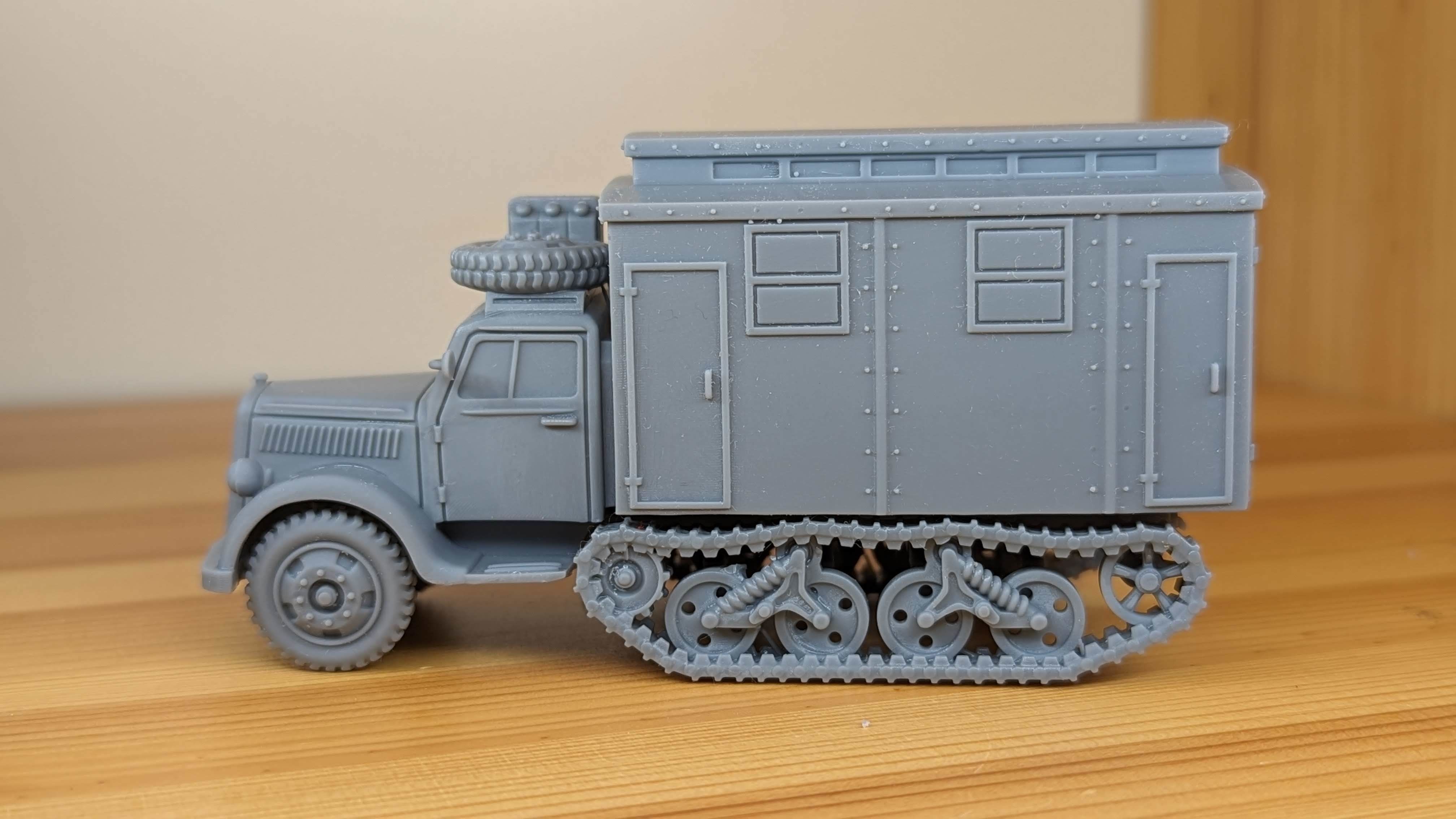 Sd-Kfz-3 Maultier Ambulance - Germany - WW2 3D print model_1