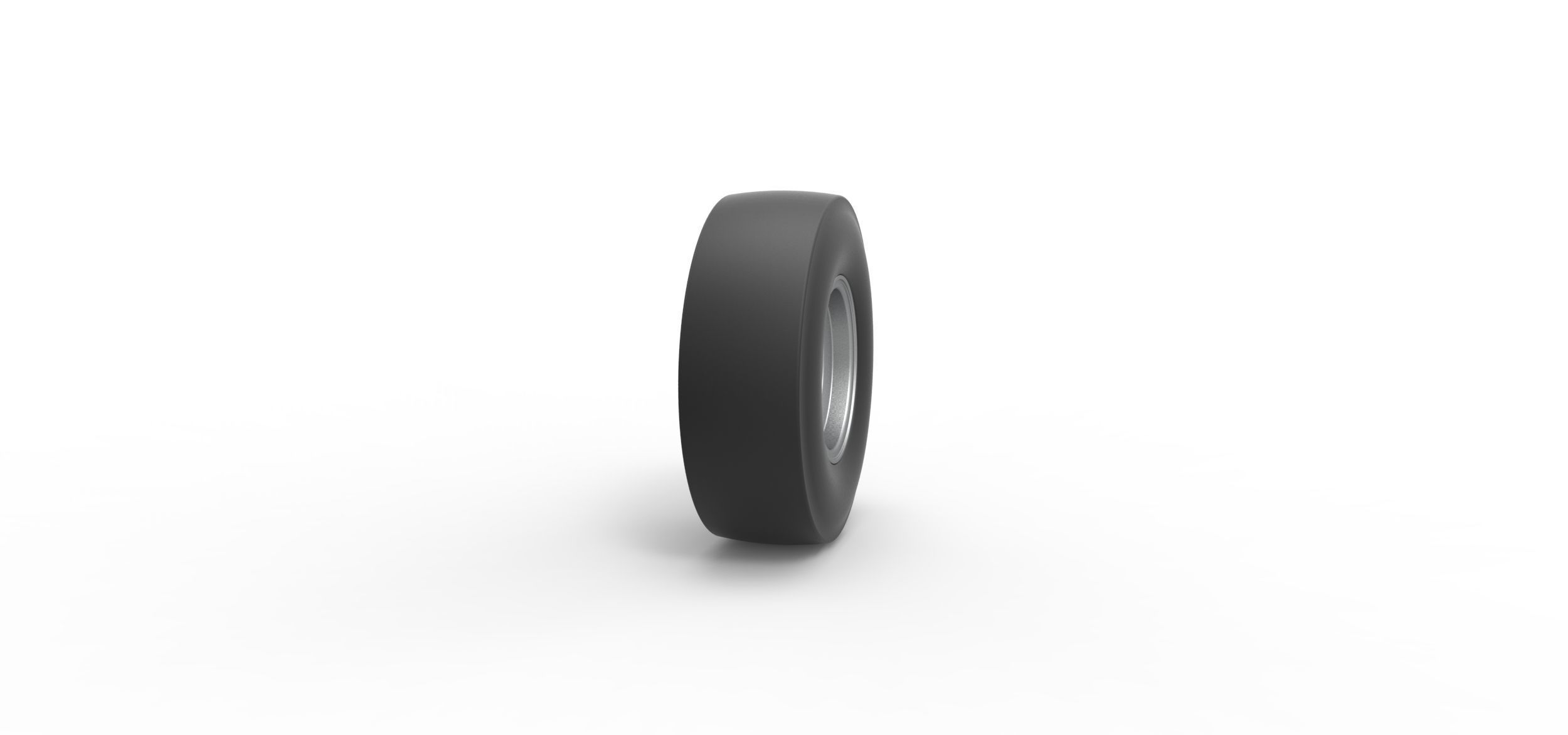 Rear wheel of vintage dragster Scale 1 to 25 3D print model_2