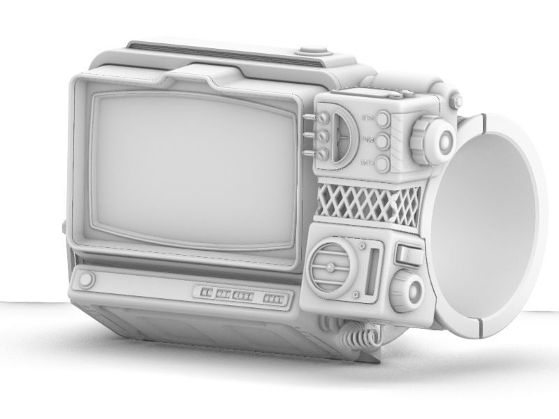 FALLOUT PIPBOY2000LIKE 3D model 3D printable | CGTrader