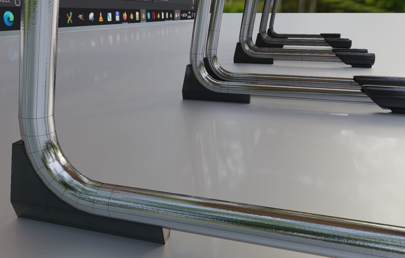 Wooden Shell Chair 3D model_24