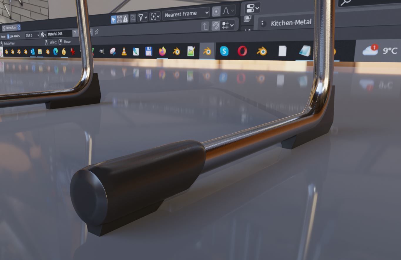 Wooden Shell Chair 3D model_23