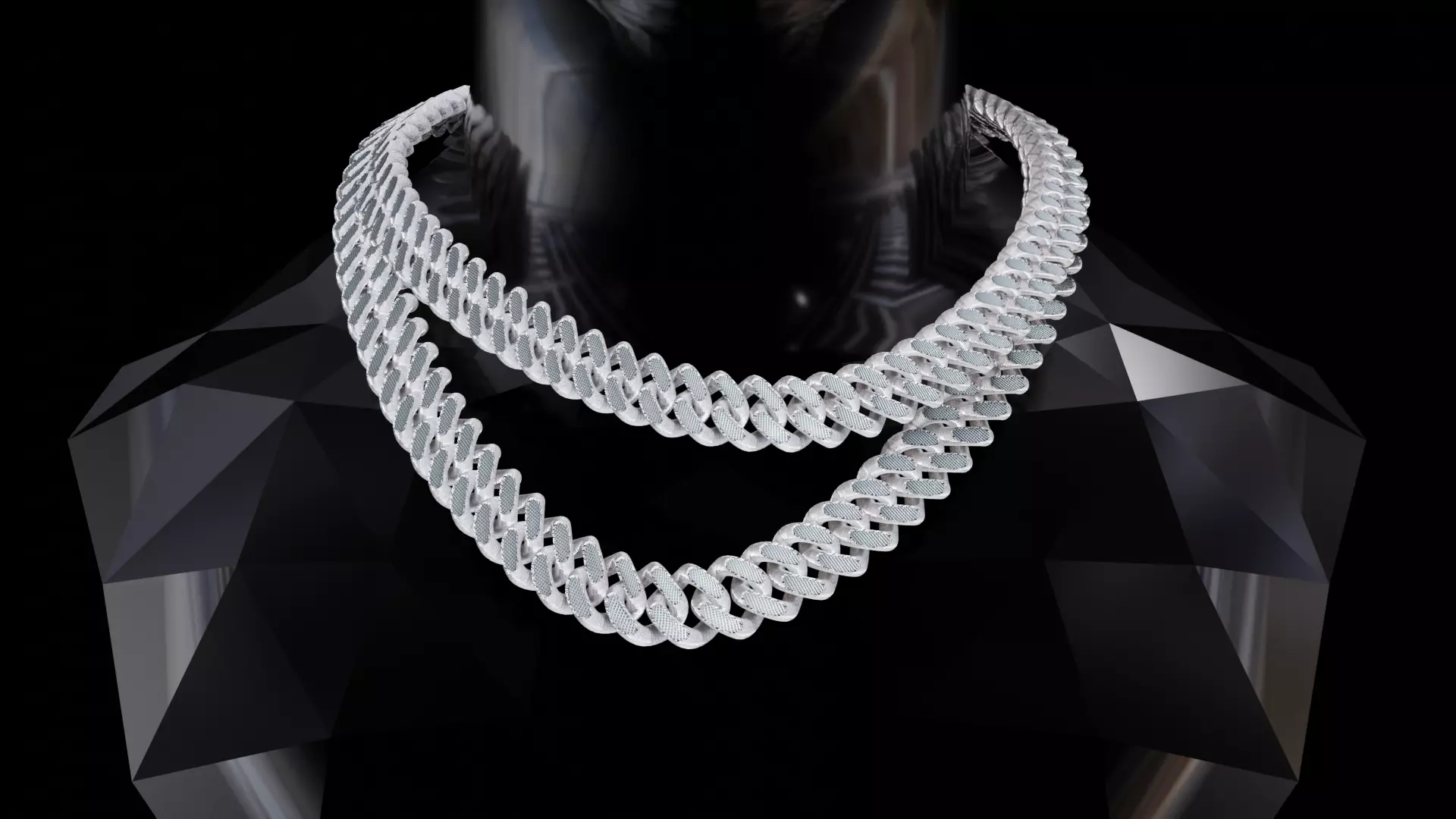 Cuban Chain Template GTA 5 Low-poly 3D model_0