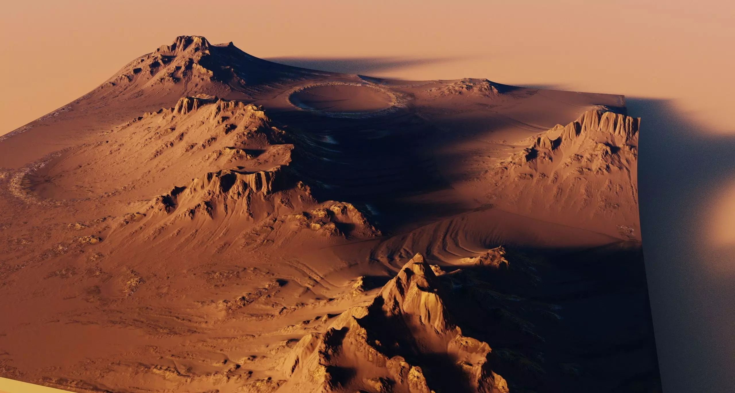 Mars Terrain 3D model_0