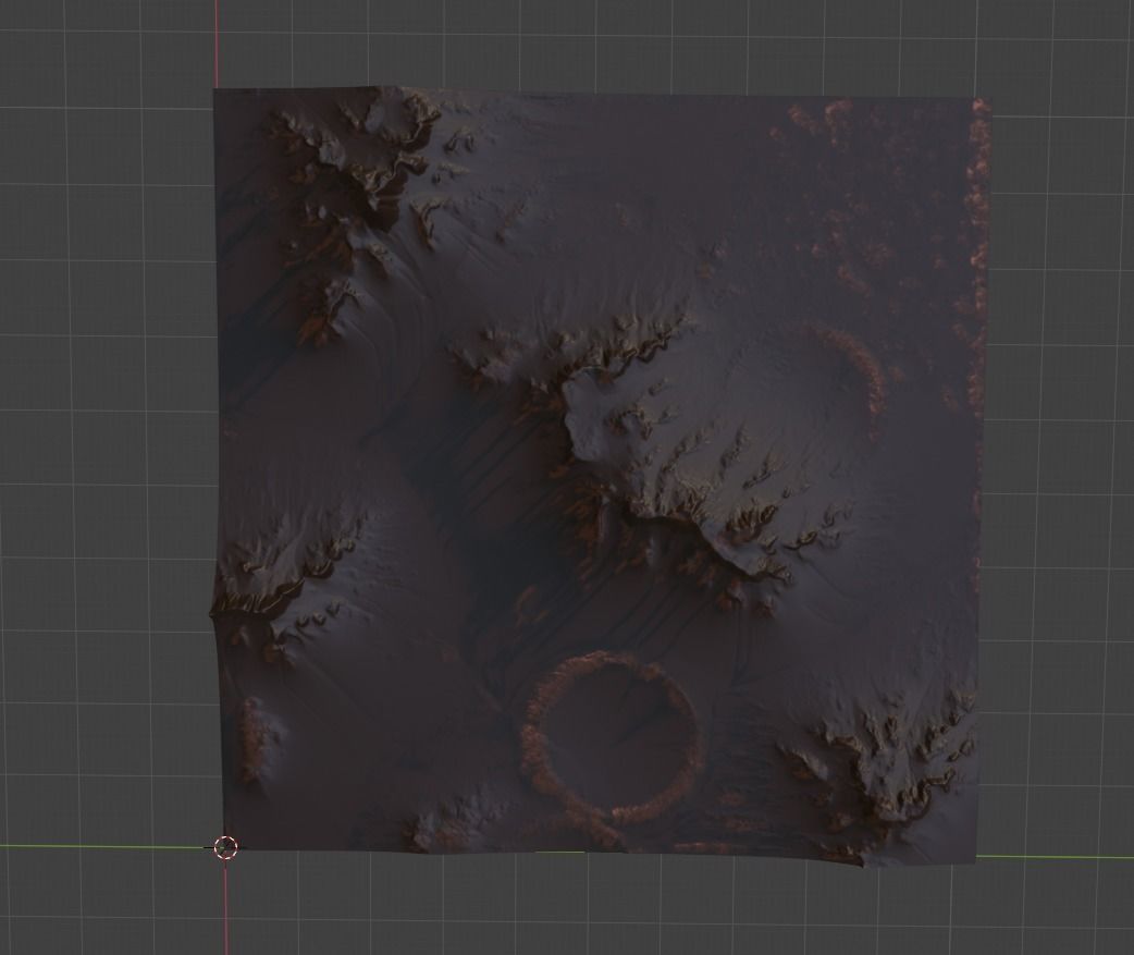 Mars Terrain 3D model_3