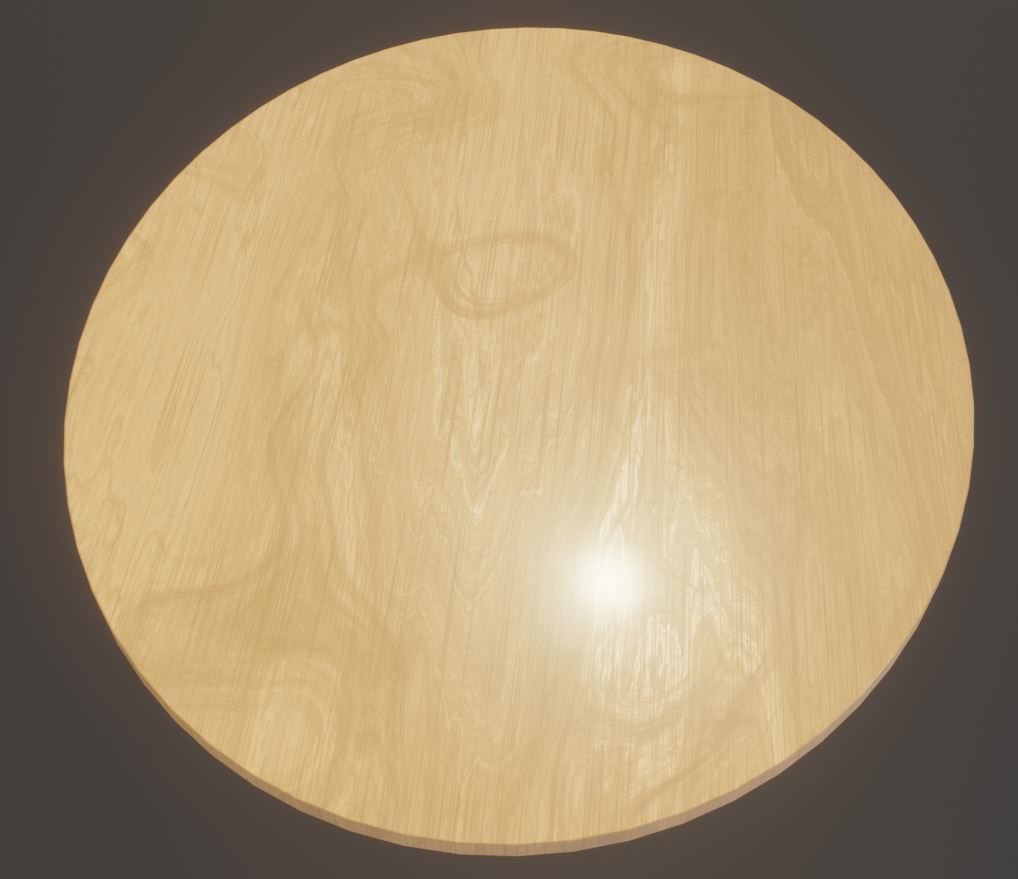  Wooden Shell Chair And Metal Base Oval Wood Table 3D Model Collection_32