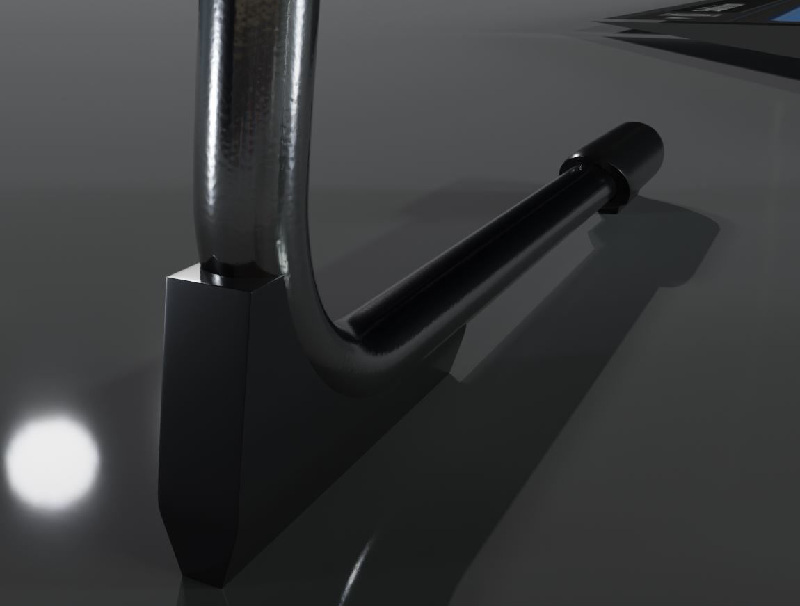  Wooden Shell Chair And Metal Base Oval Wood Table 3D Model Collection_14