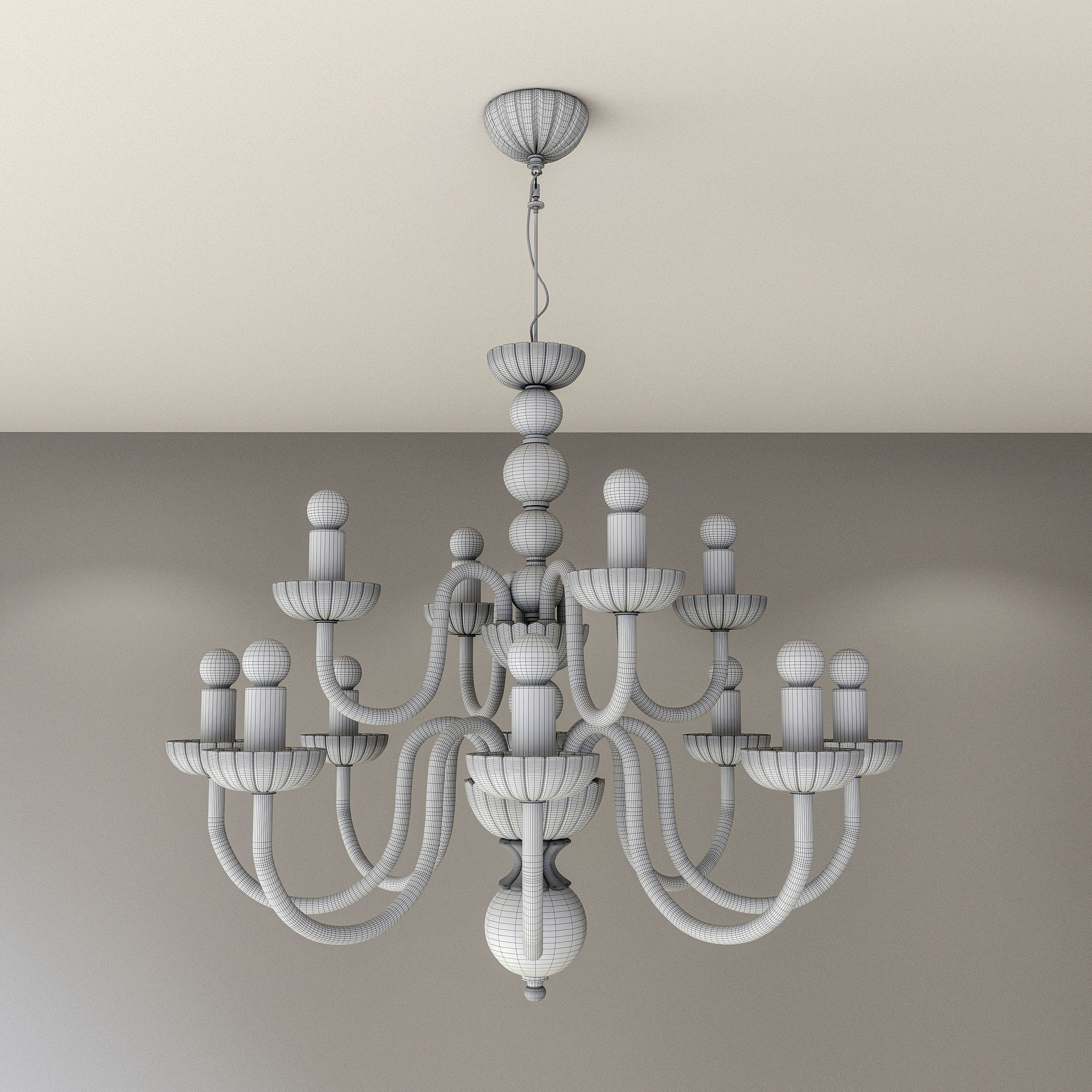 Evoque Chandelier from Italamp 3D model_2