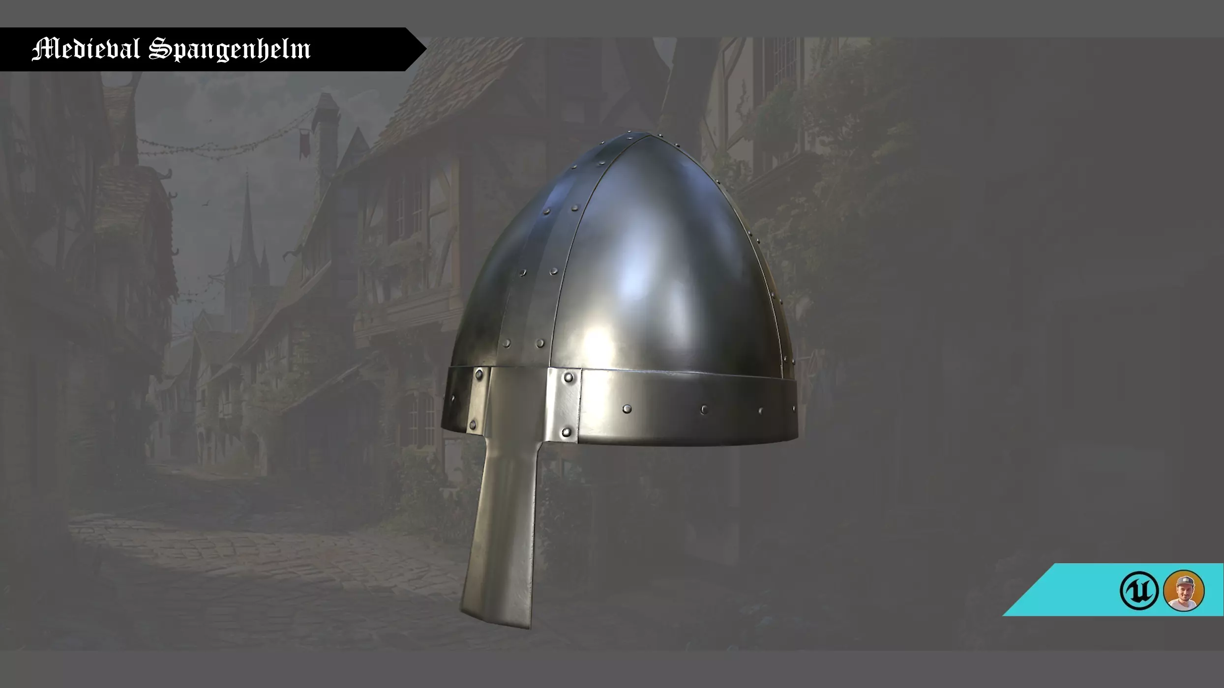 Nordic Spangenhelm - For Metahuman Low-poly 3D model_0
