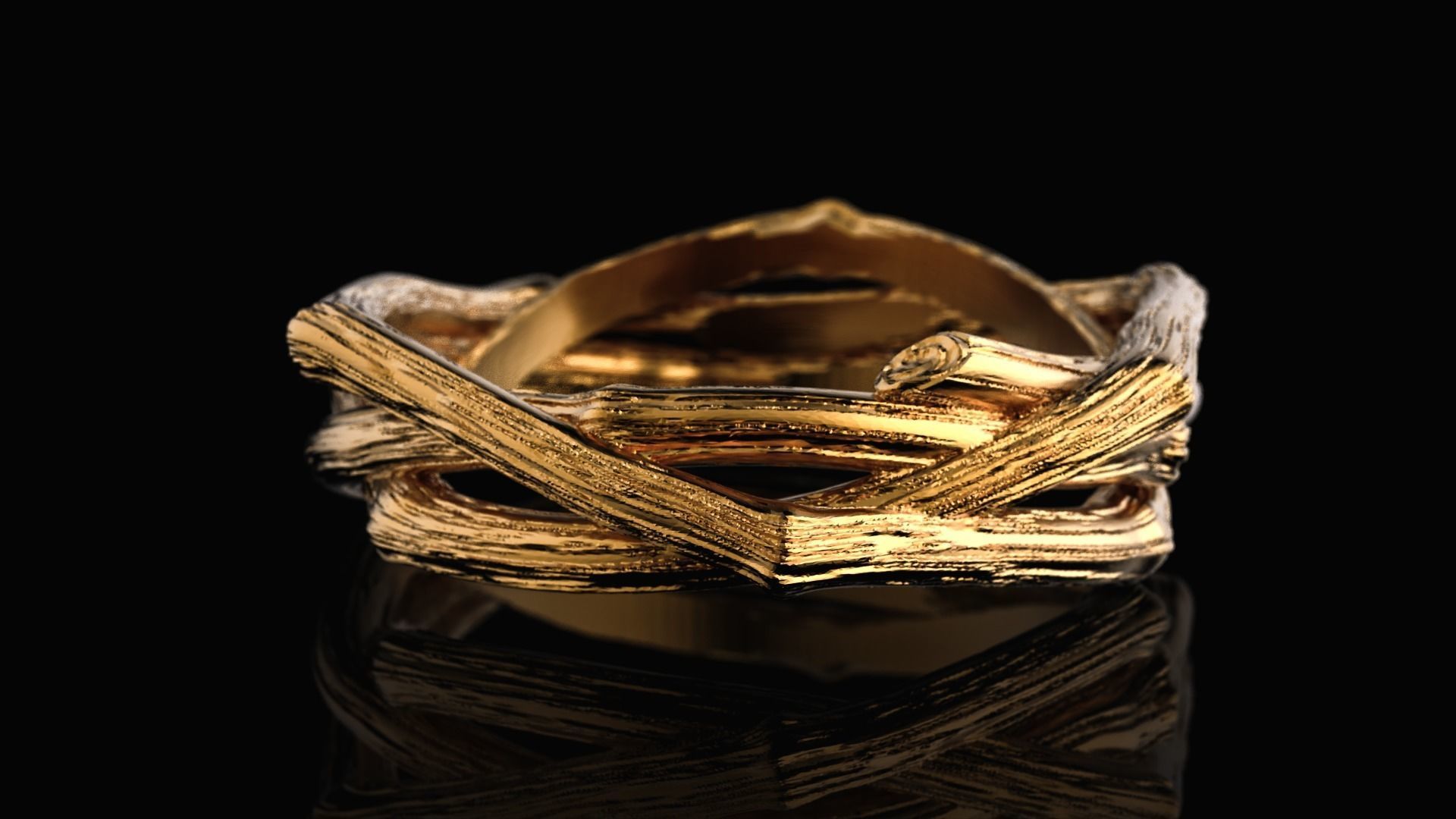 Branch tree ring 3D print model_3