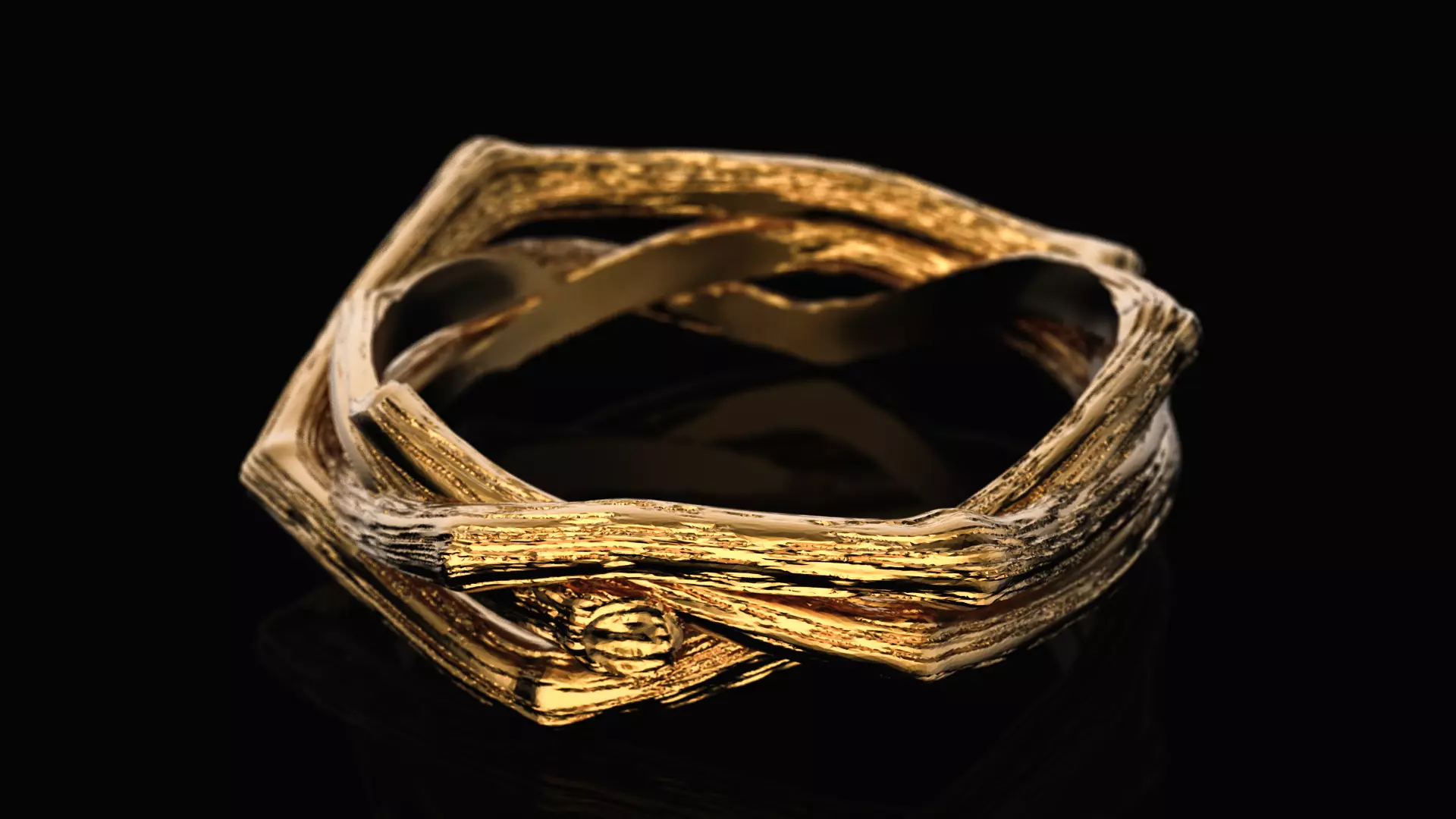 Branch tree ring 3D print model_0