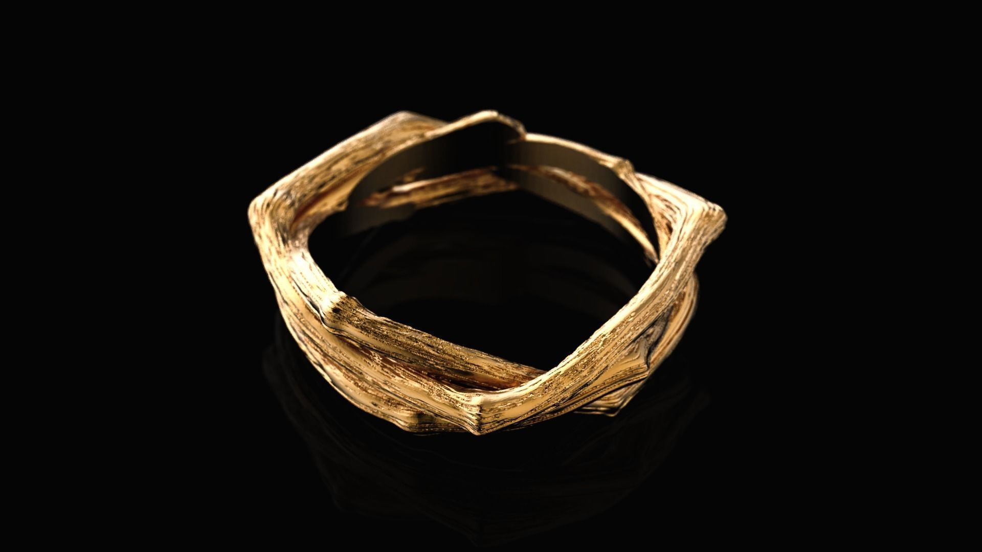 Branch tree ring 3D print model_1