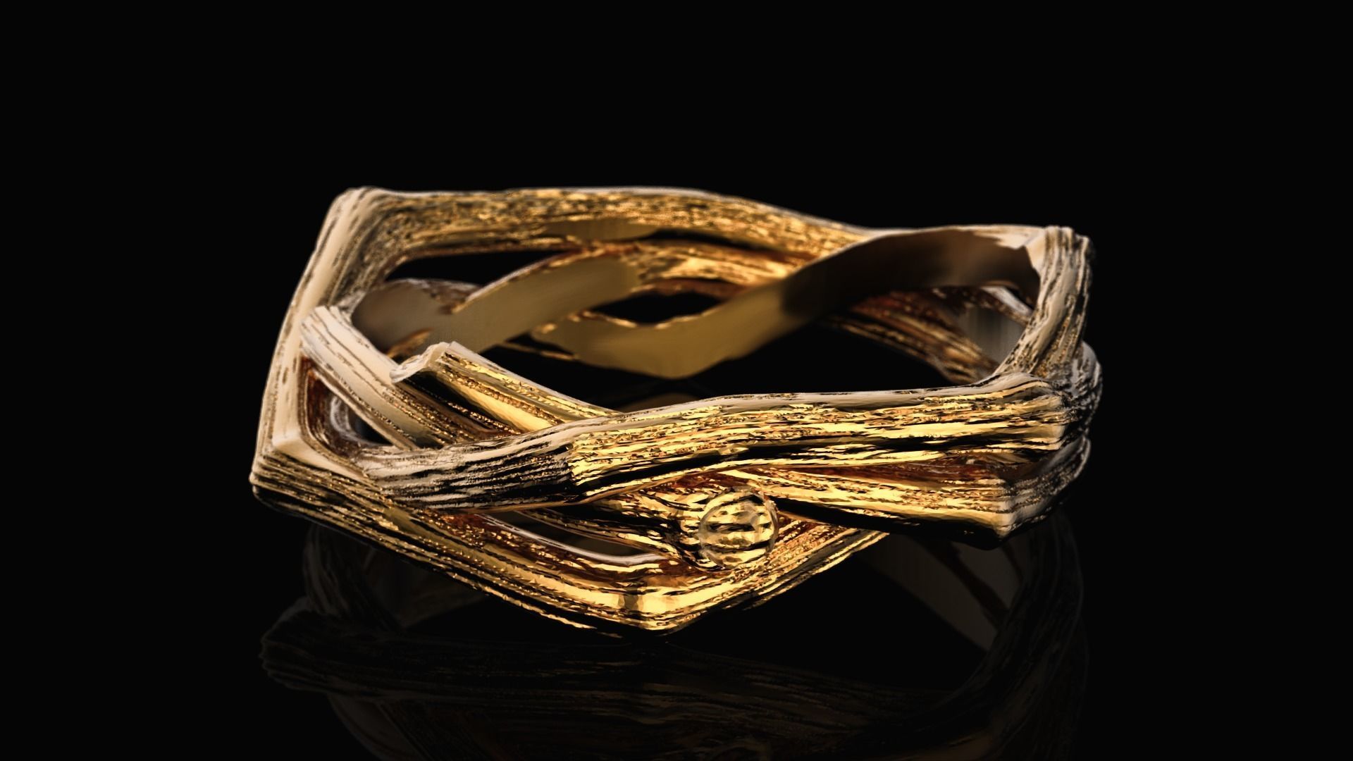 Branch tree ring 3D print model_2