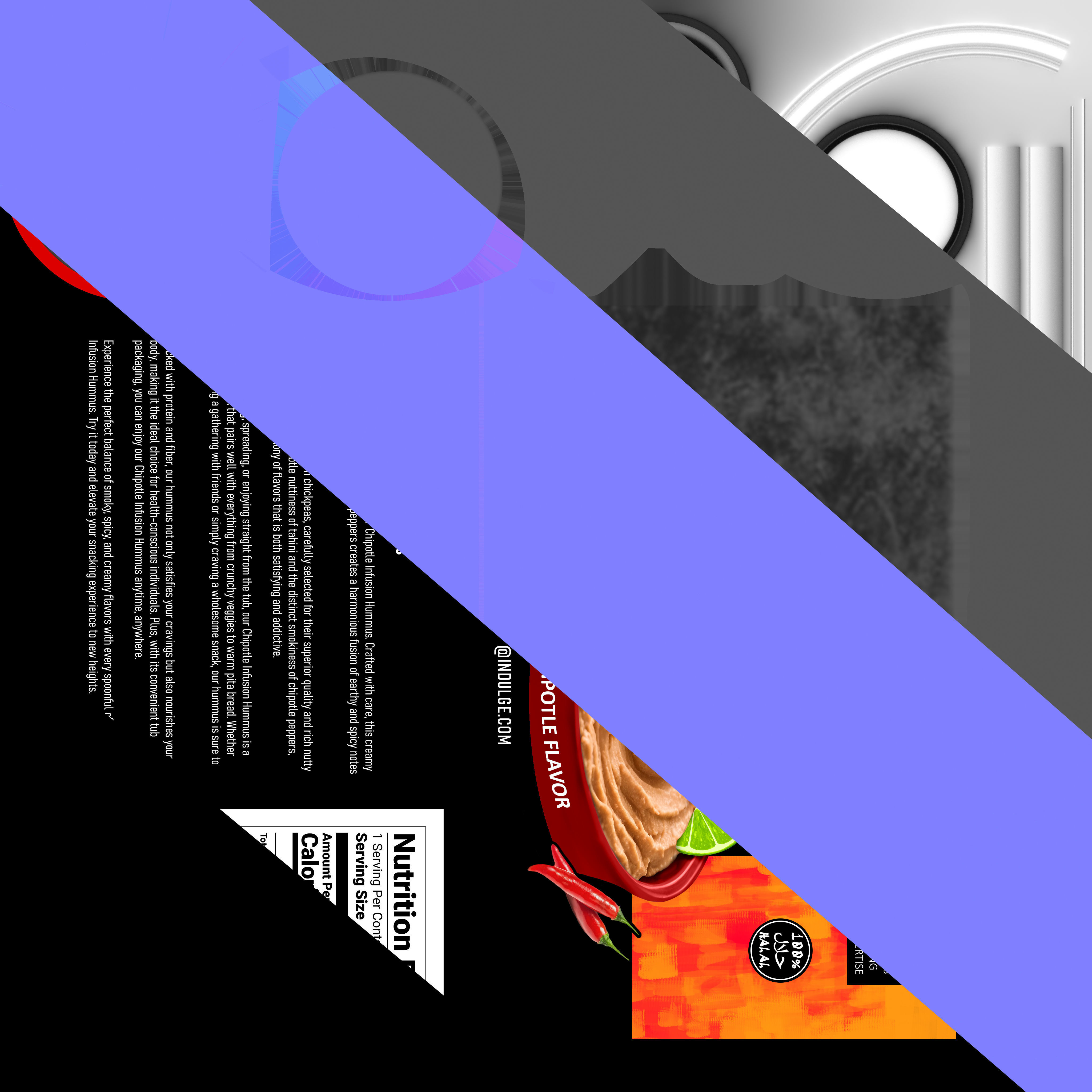 Hummus Low-poly 3D model_4