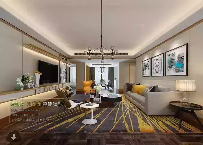 Living Room 3d Modern