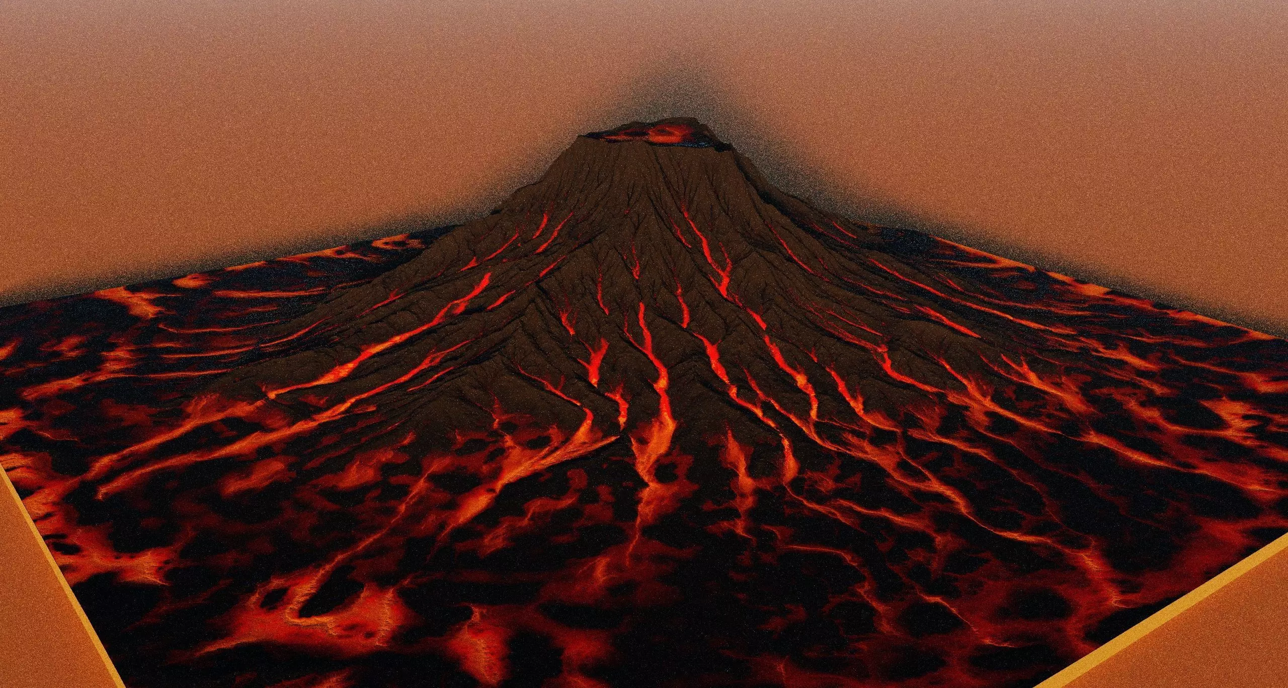 Volcano Terrain 2 3D model_0