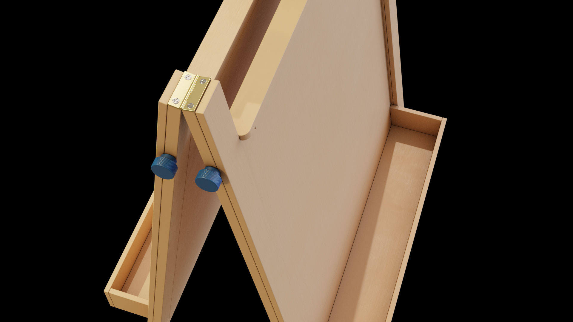 Art Easel Low-poly 3D model_2