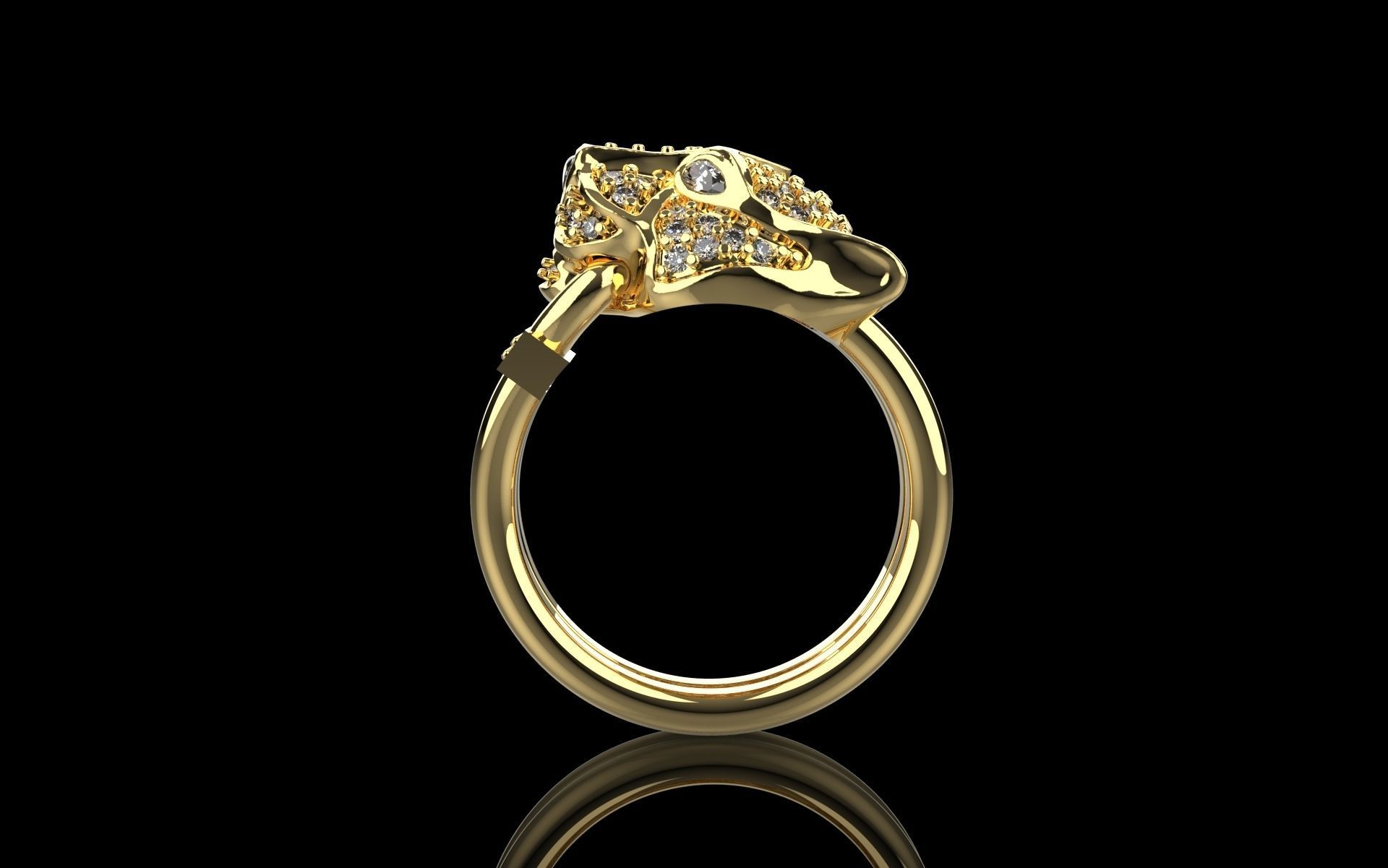  PANTHERE DE CARTIER Ring 3D print model_1