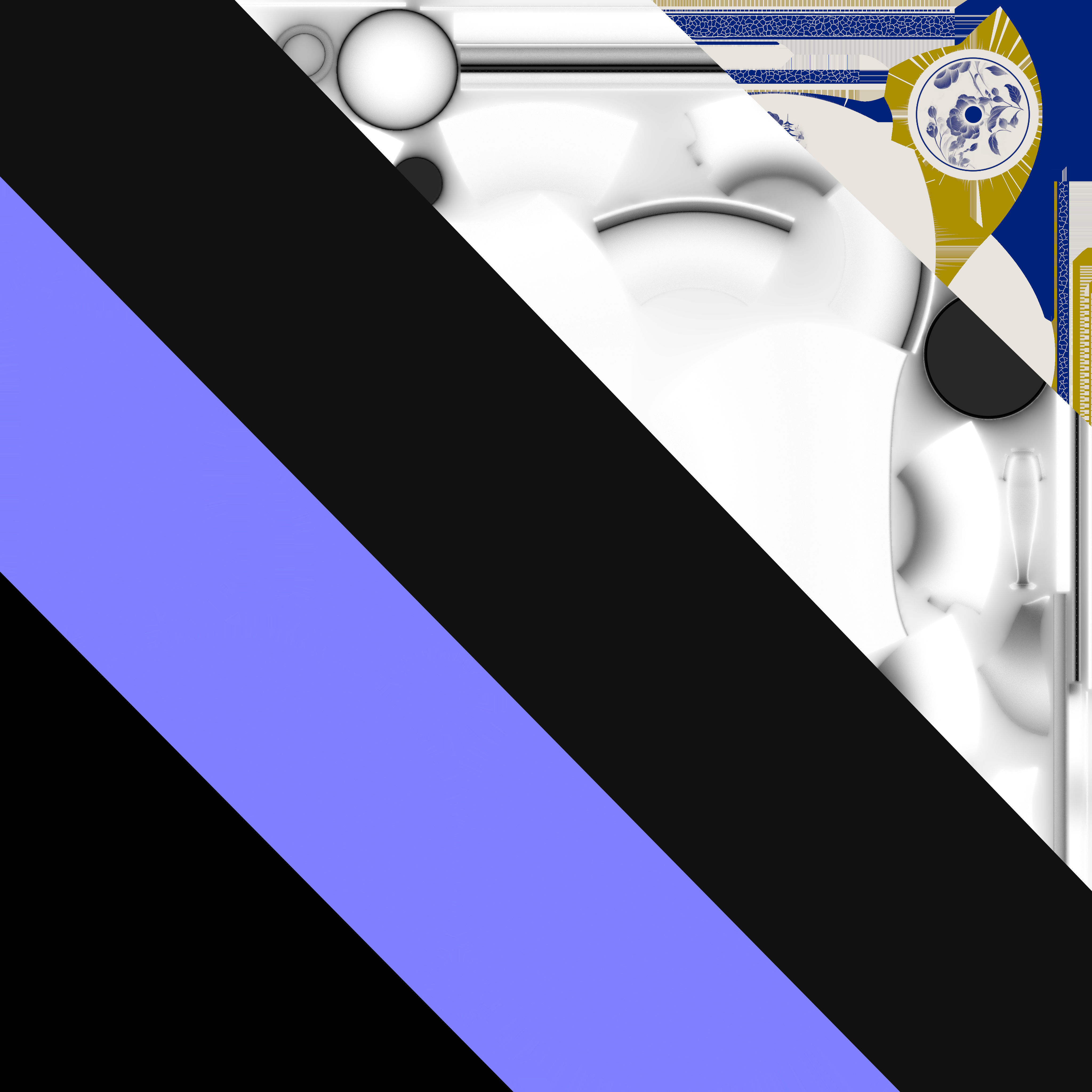 Porcelain Tea Set 3D model_9