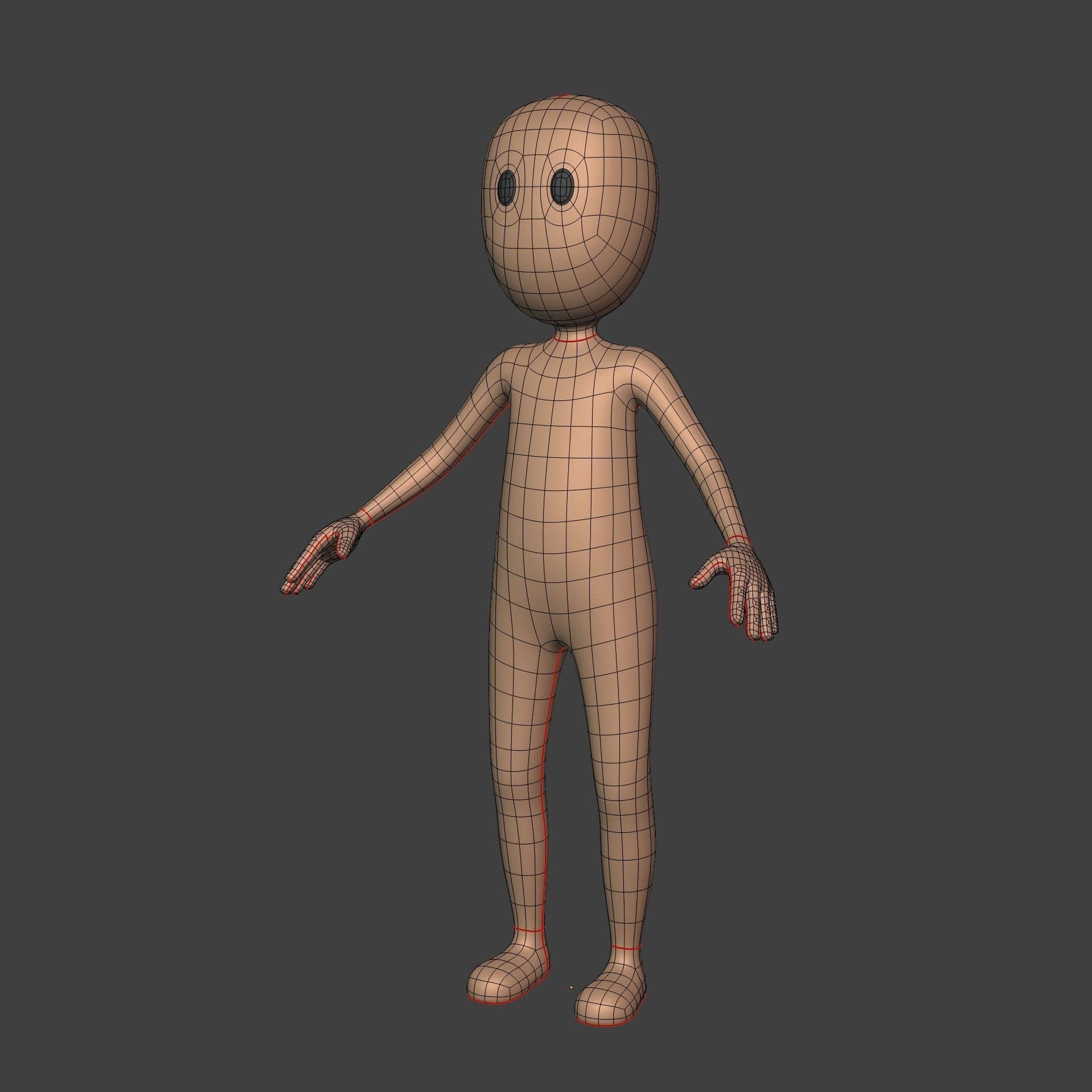 Cartoon Rigged Characters - Stickman - Ninja - Monster Low-poly 3D model_14