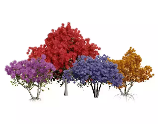 Smoke Trees 3d Pack