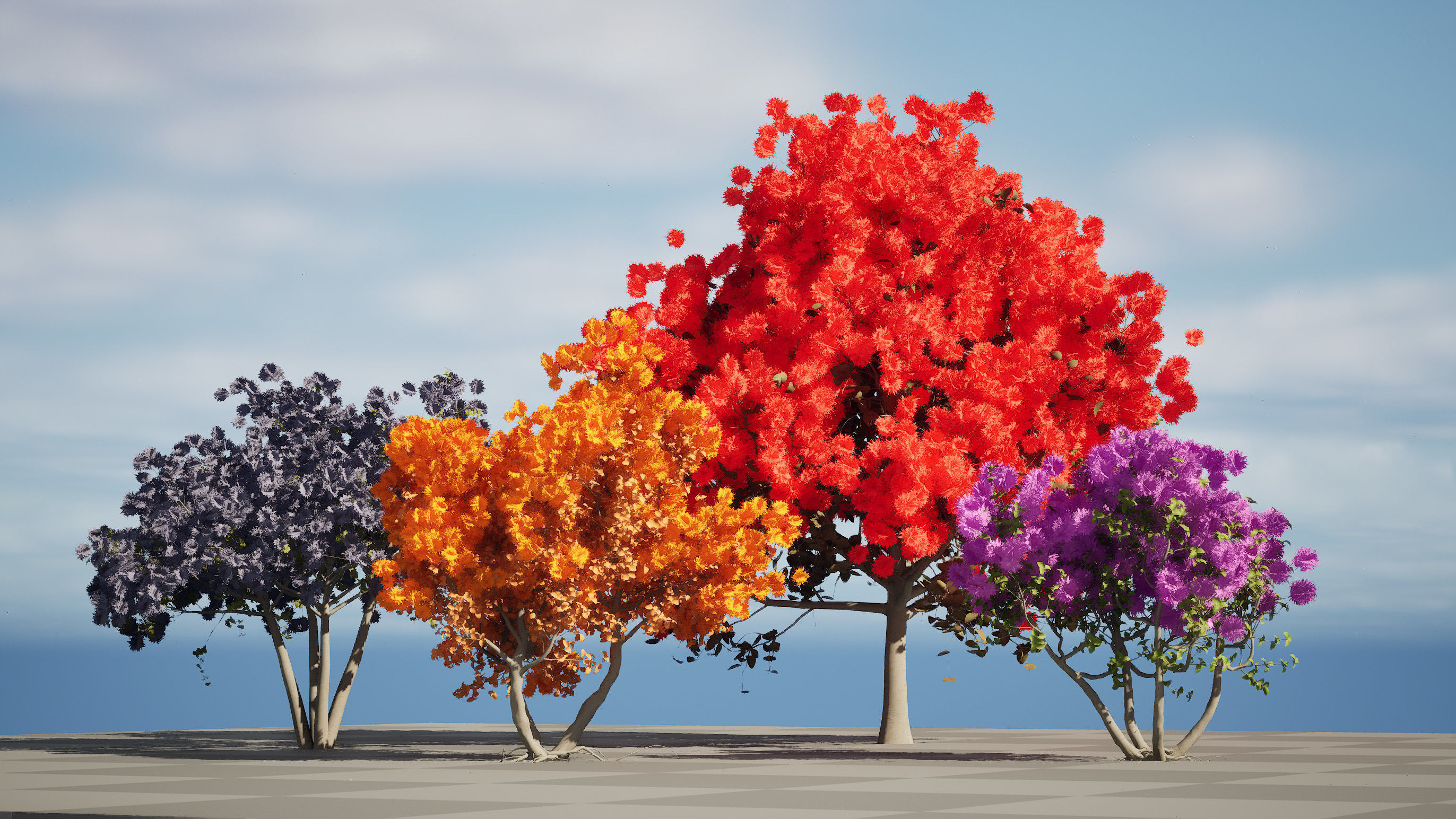 Smoke Trees 3d Pack 3D model_12