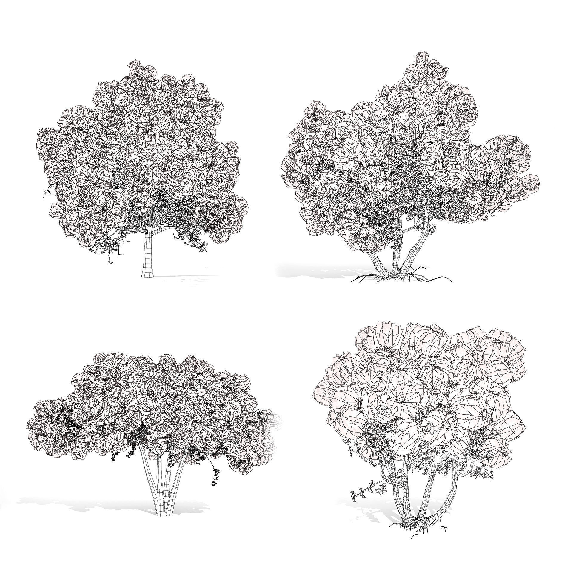 Smoke Trees 3d Pack 3D model_13