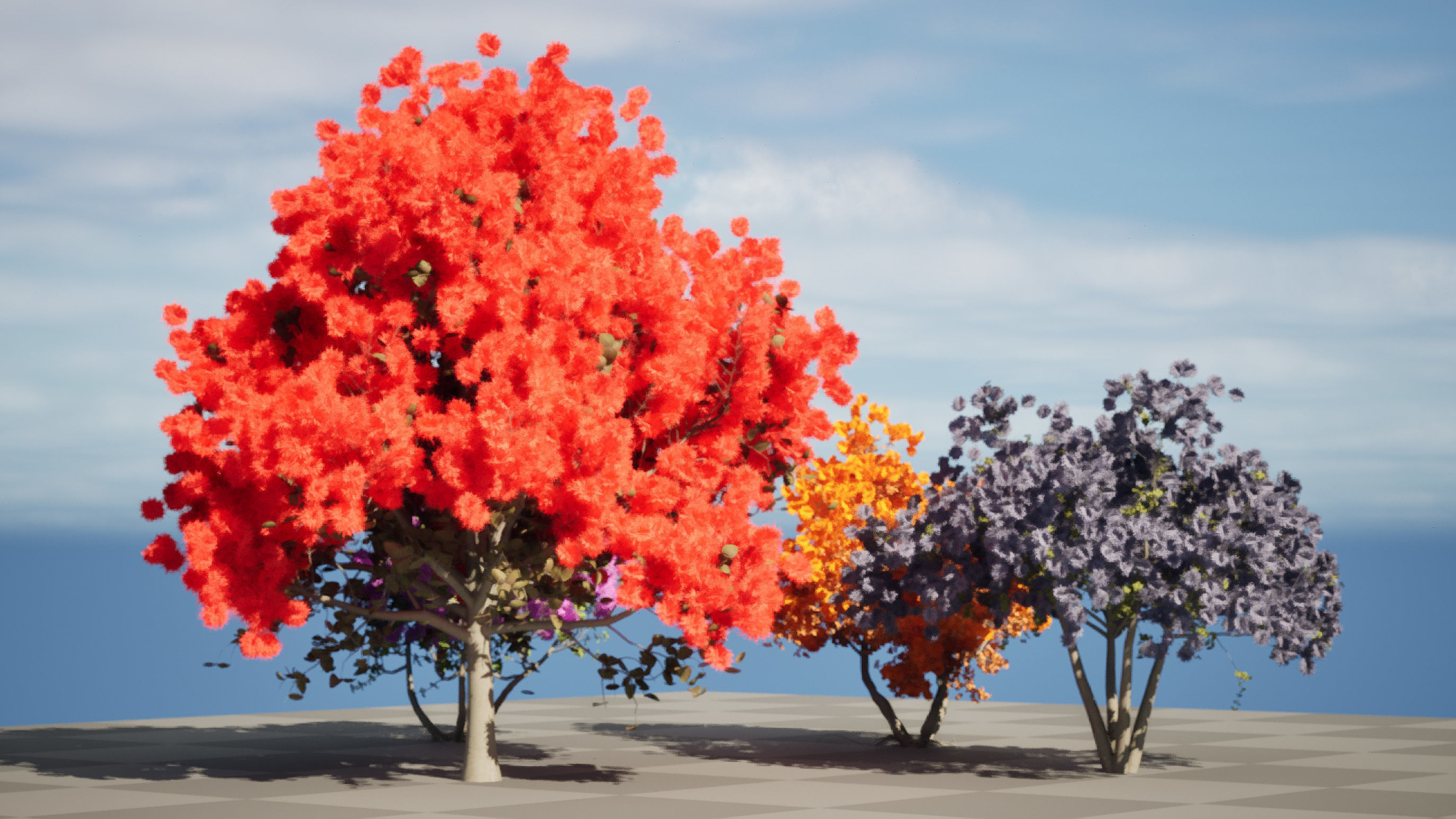 Smoke Trees 3d Pack 3D model_3