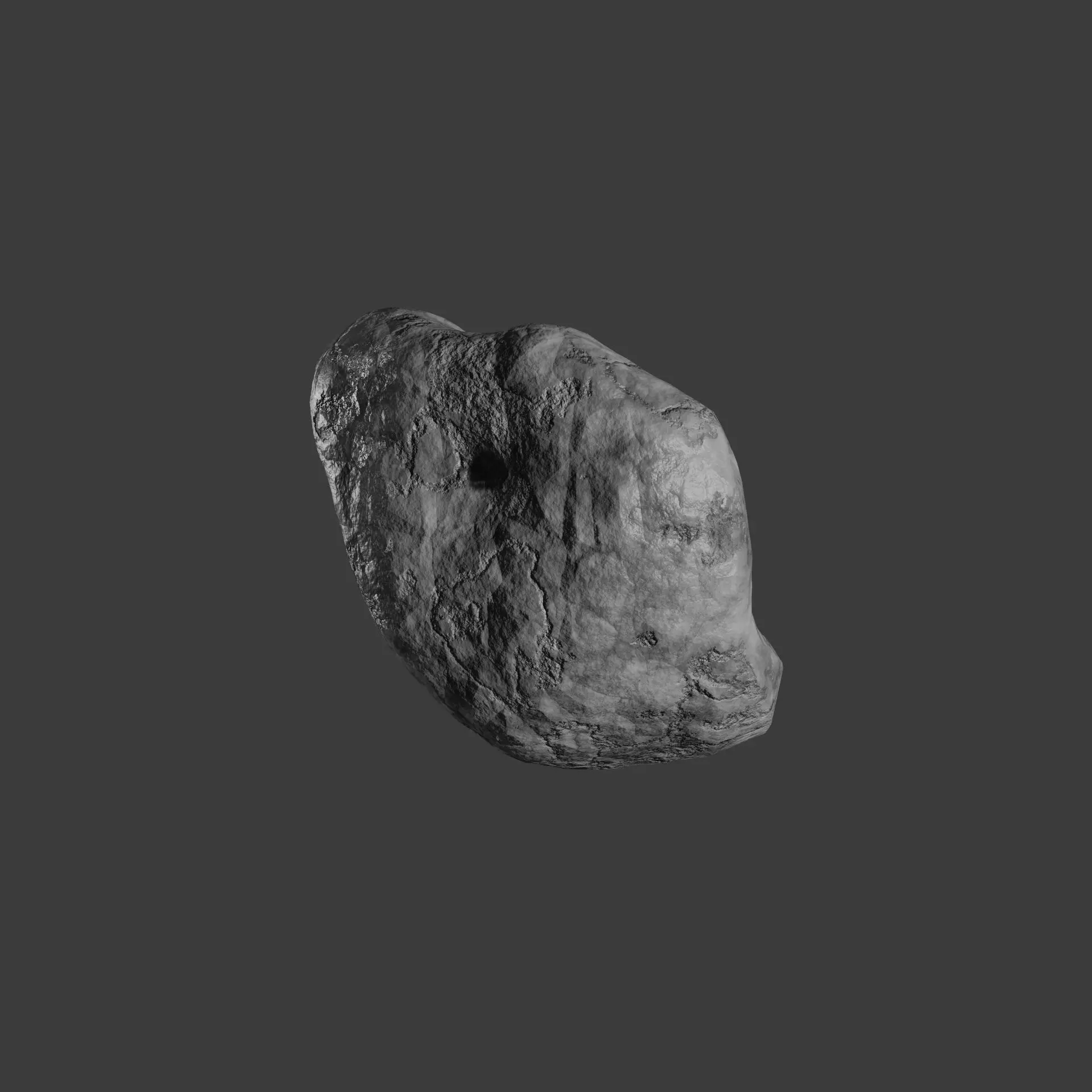 rock 017 Low-poly 3D model_0