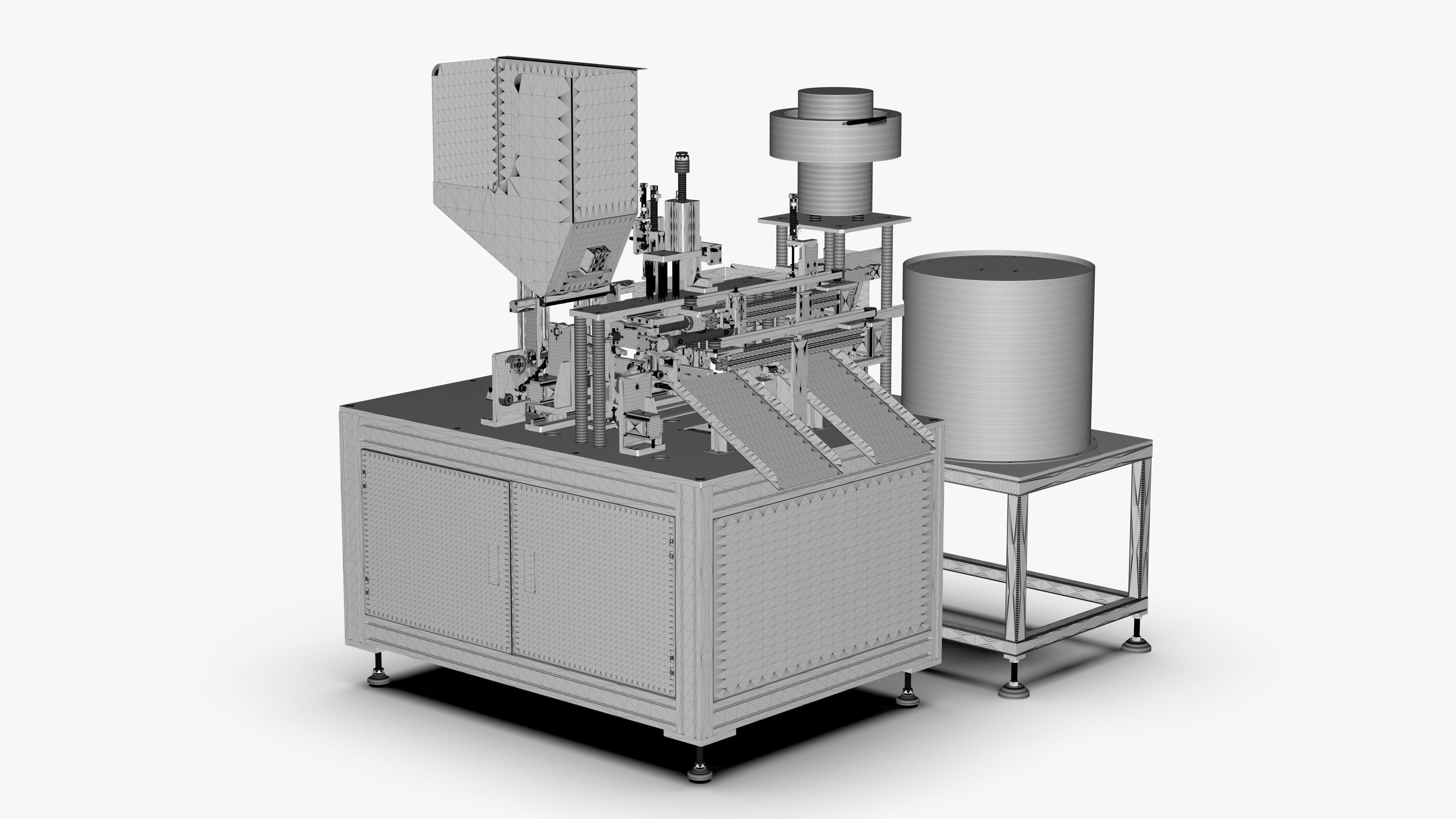 Automatic Toilet Cover Sleeve Button Assembly Machine 3D model_23