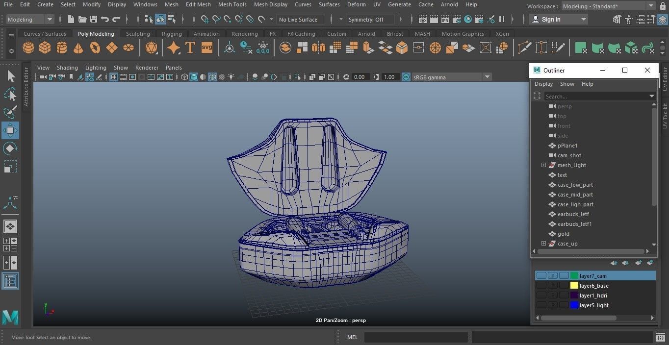 Wireless Earphone 3D model_12