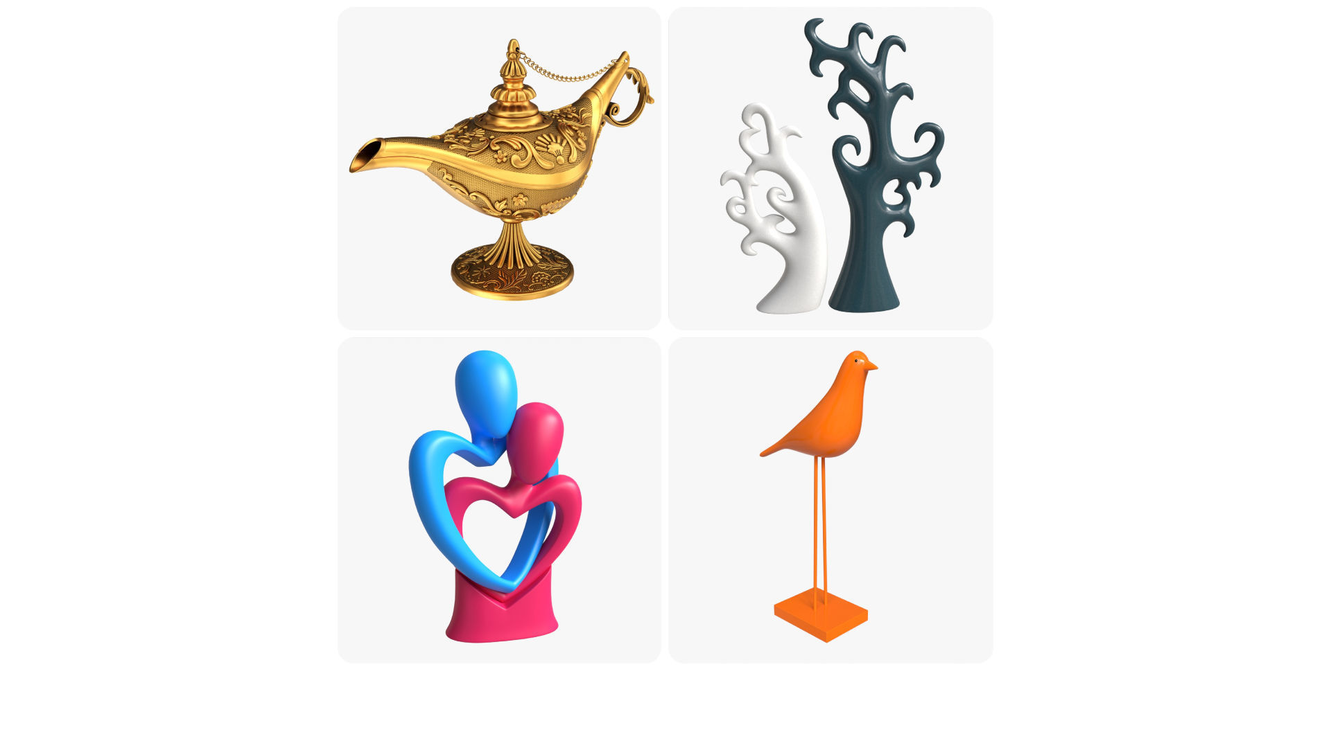 Teenager room decorations 3D model_5