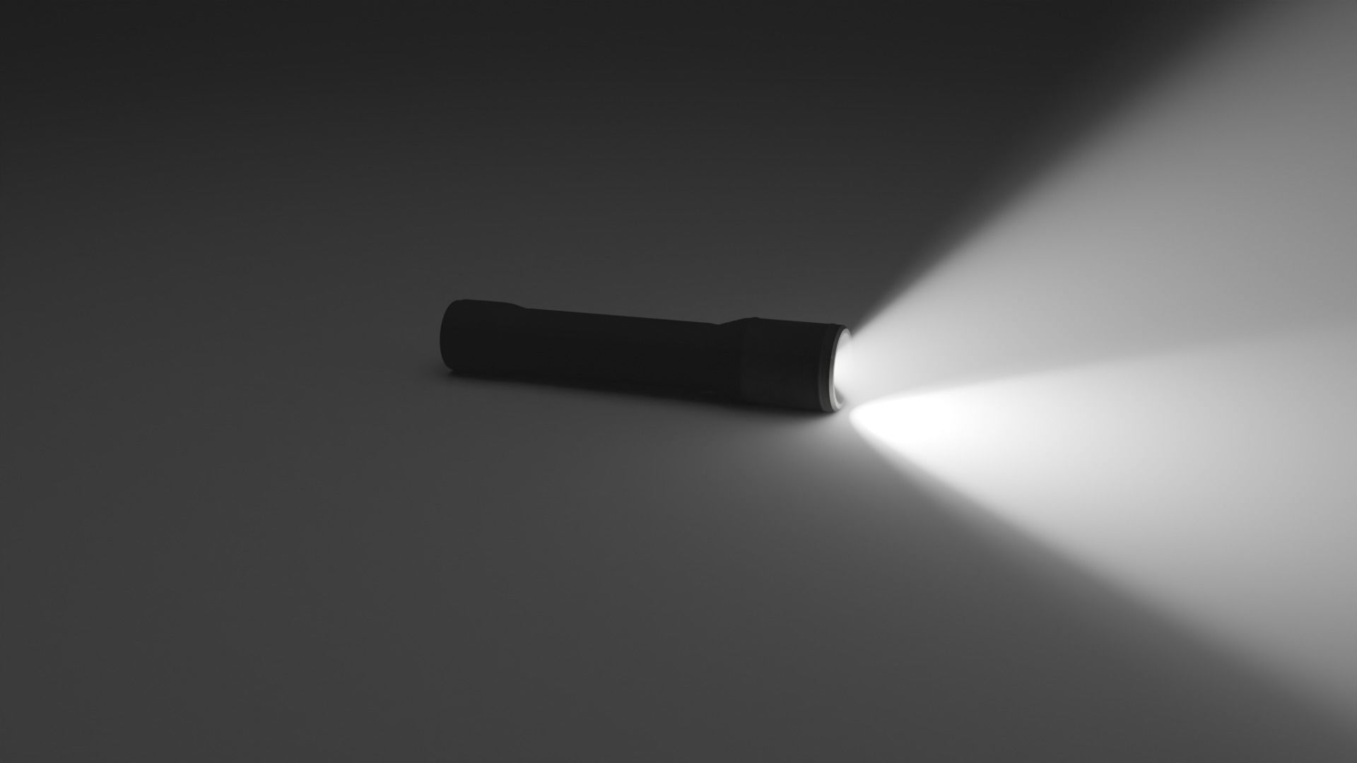 Flashlight Model Low-poly 3D model_1