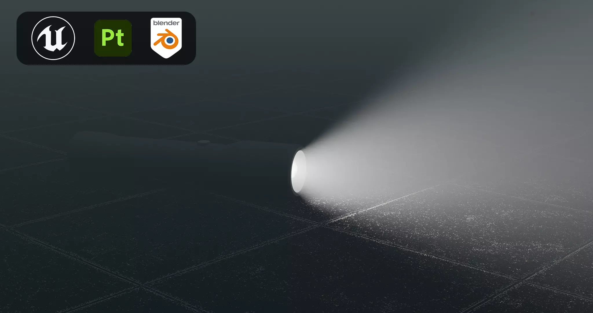 Flashlight Model Low-poly 3D model_0