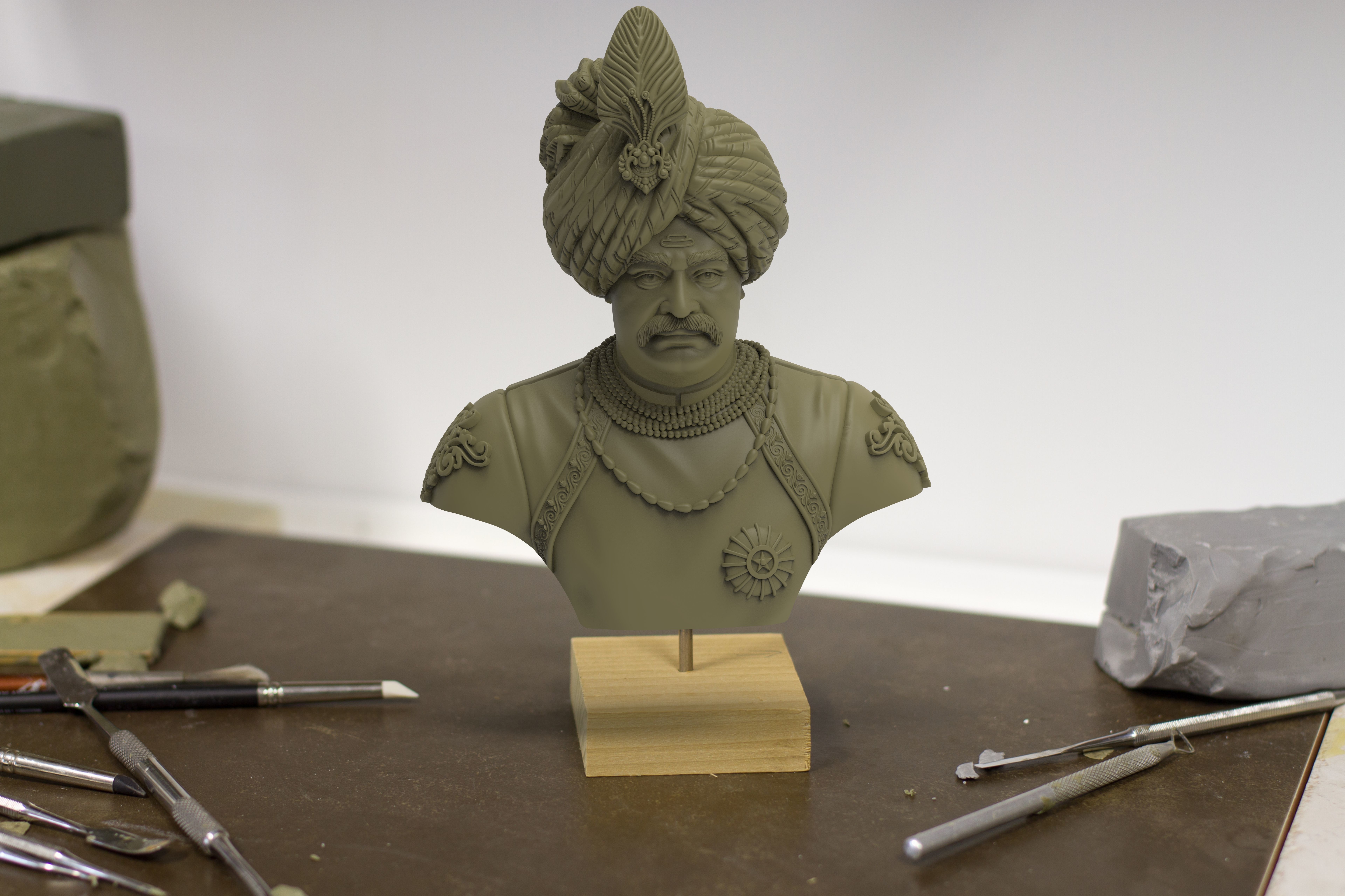 Raja Shahu Ji Maharaj- 3D print model 3D print model_1