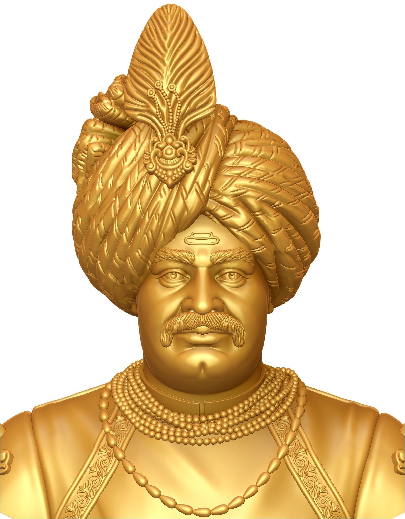 Raja Shahu Ji Maharaj- 3D print model 3D print model_14