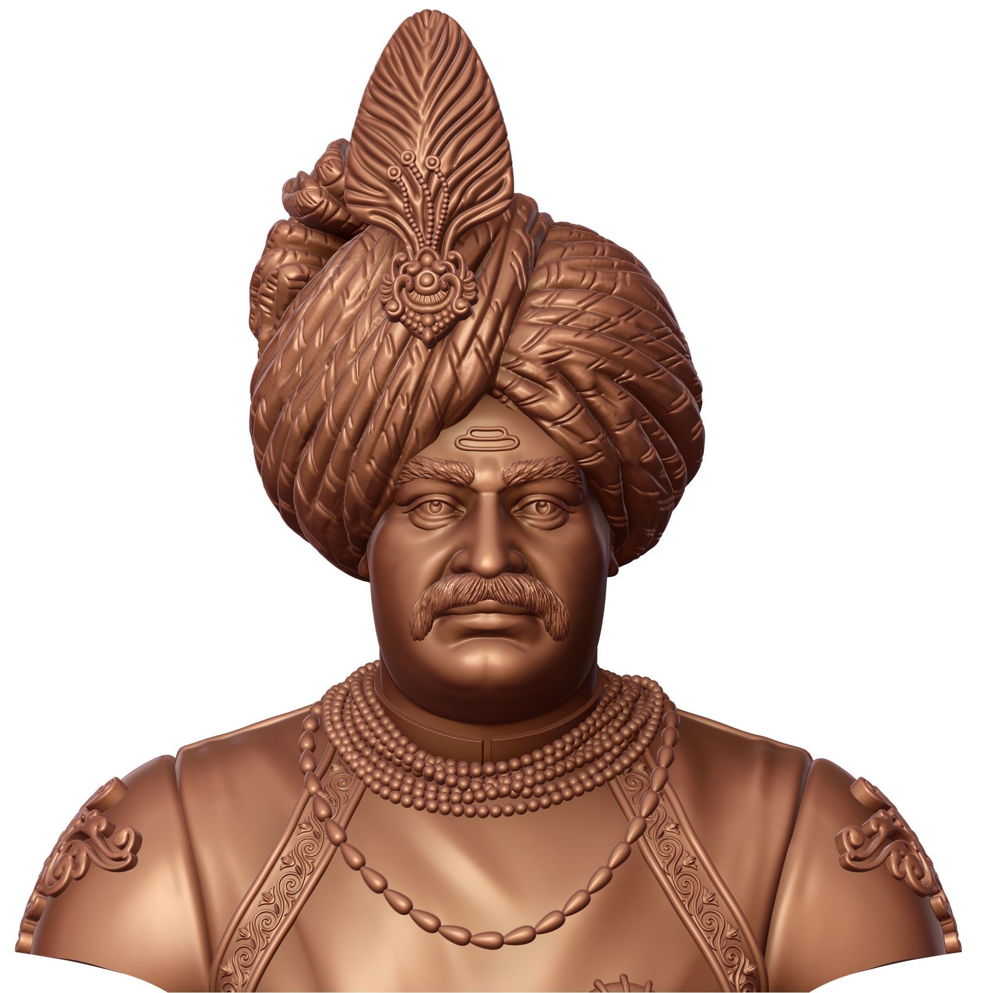Raja Shahu Ji Maharaj- 3D print model 3D print model_12