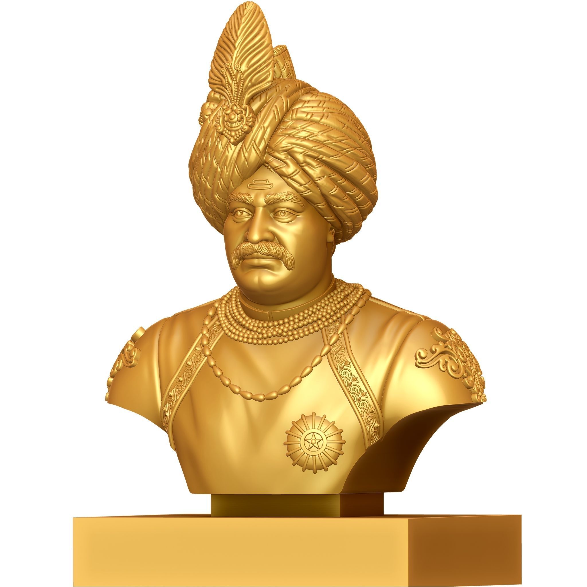Raja Shahu Ji Maharaj- 3D print model 3D print model_5