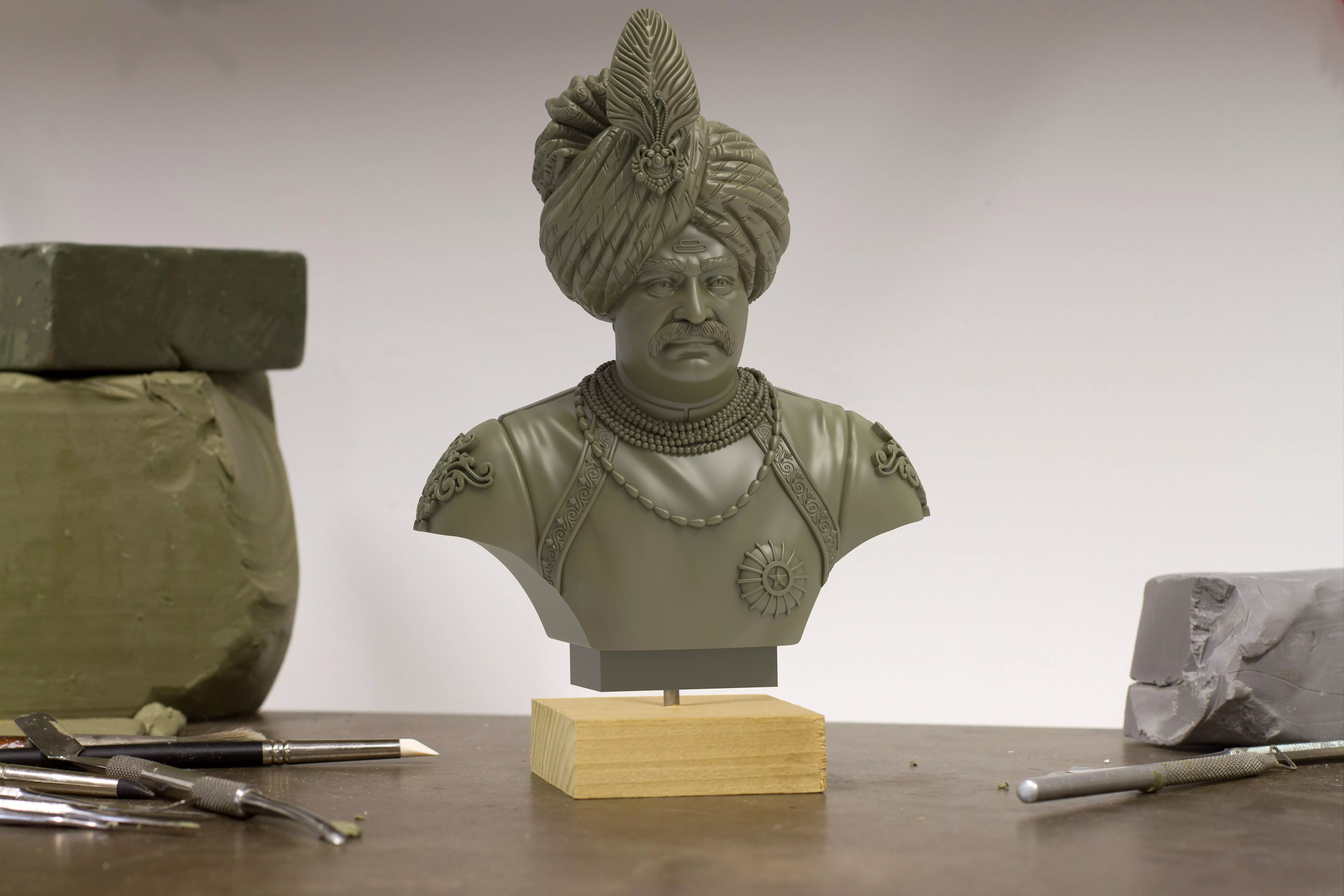 Raja Shahu Ji Maharaj- 3D print model 3D print model_0
