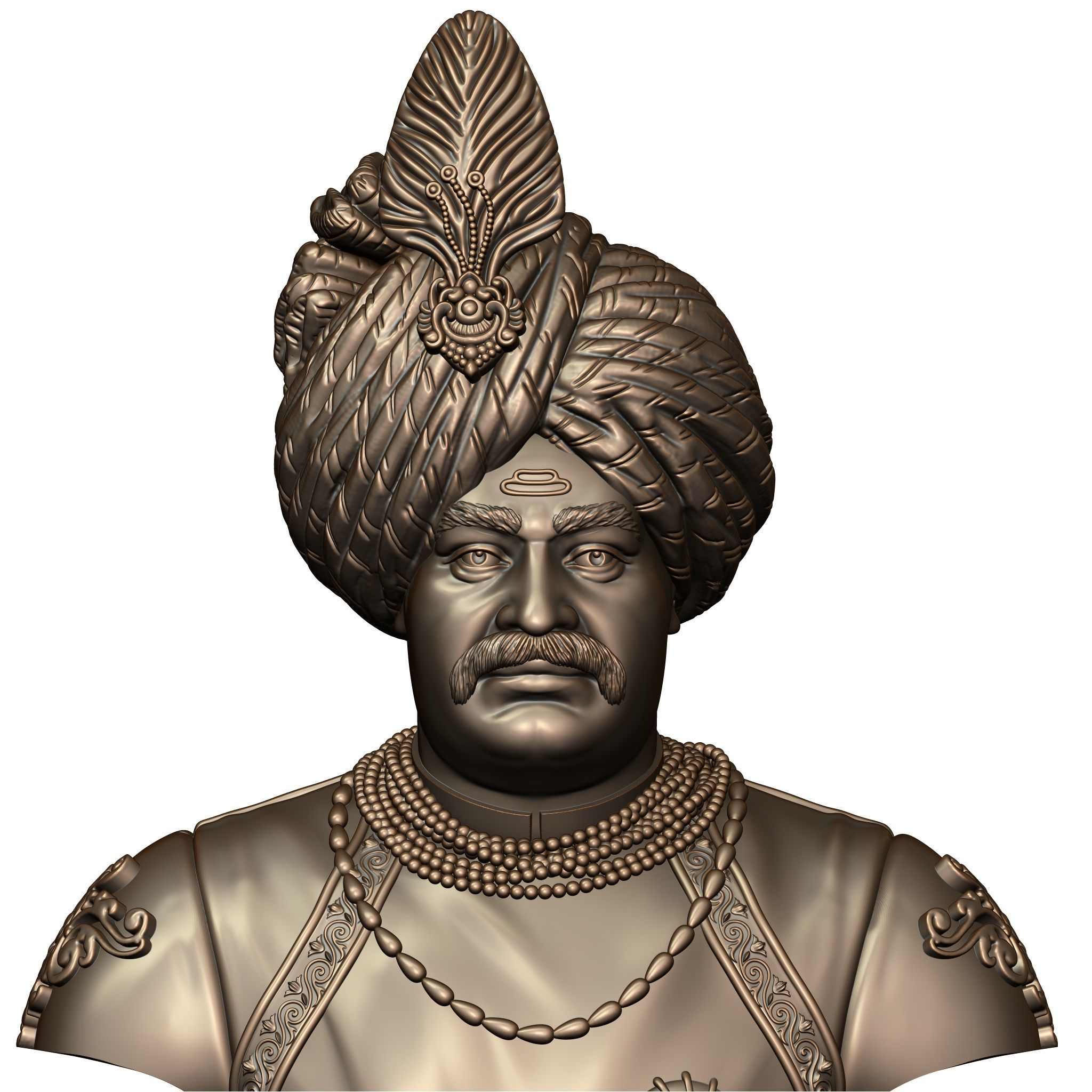 Raja Shahu Ji Maharaj- 3D print model 3D print model_11