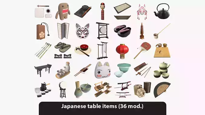 Japanese table items