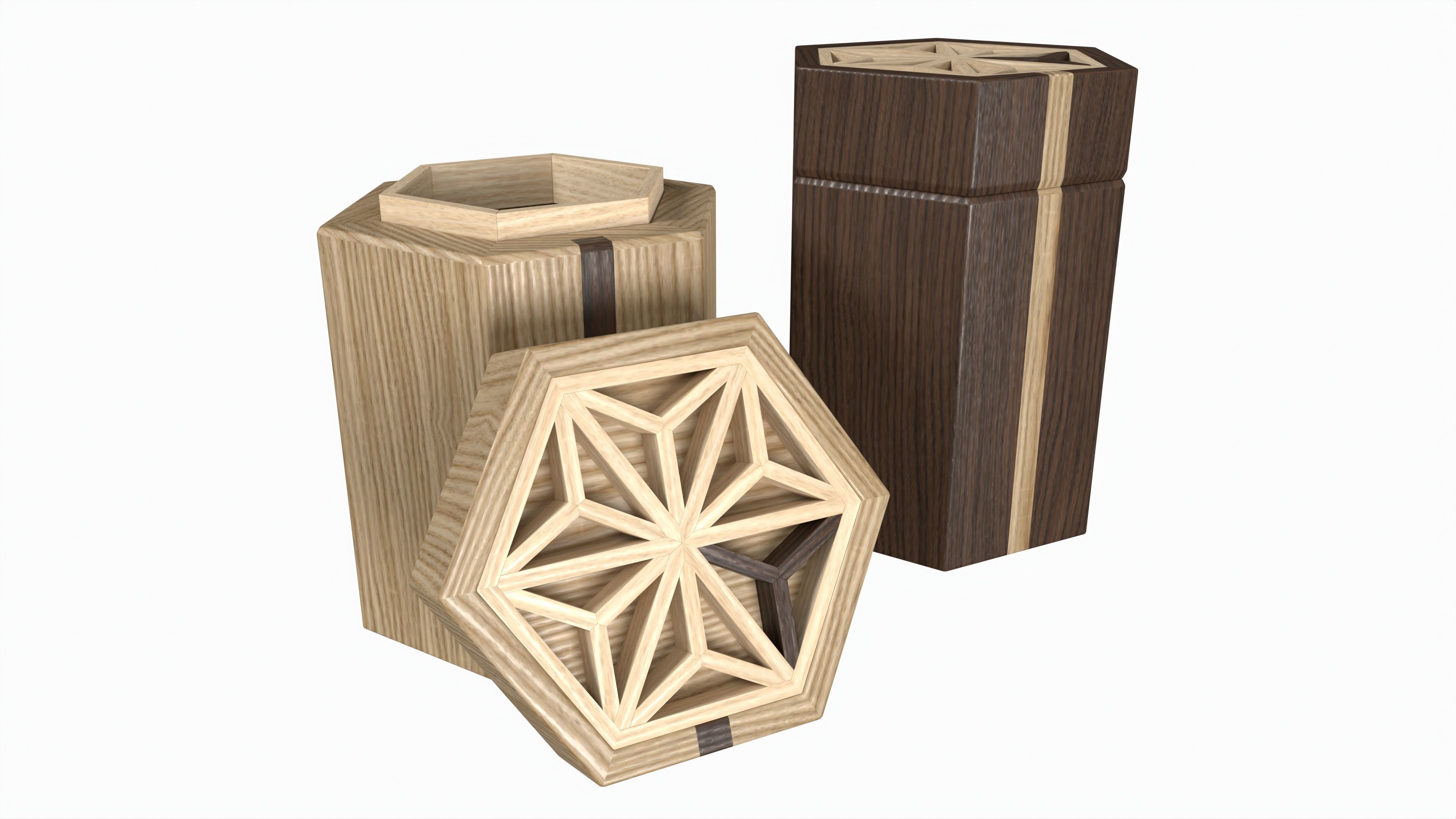 Japanese table items 3D model_7